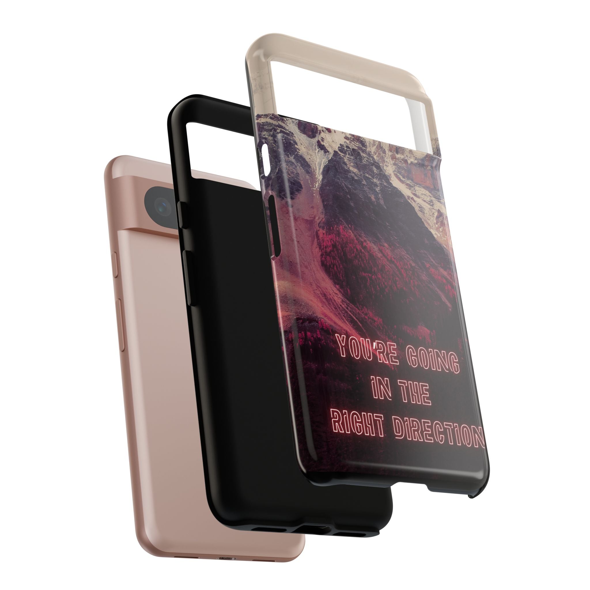 PEAK Motivational Phone Case — Word Art Minimal Design