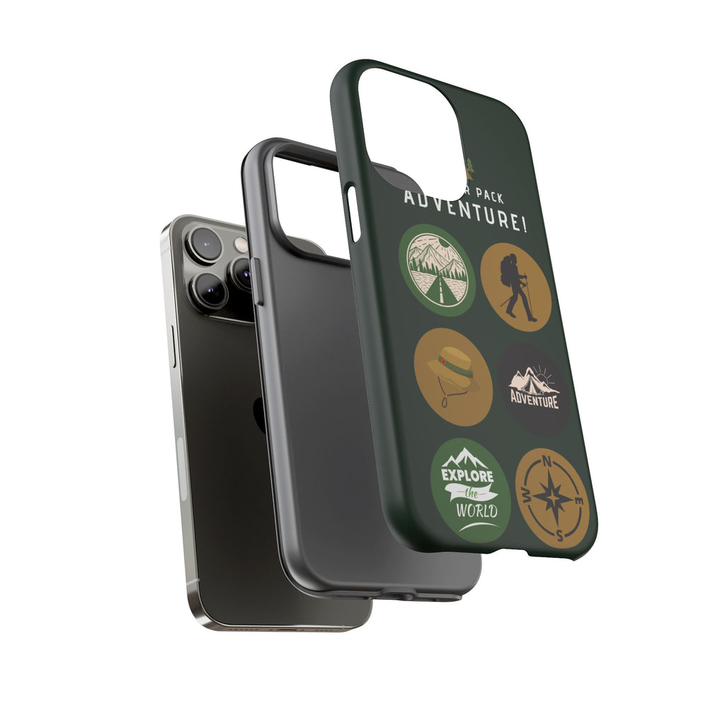 Adventure Hiking Phone Case — Outdoor Sticker Design