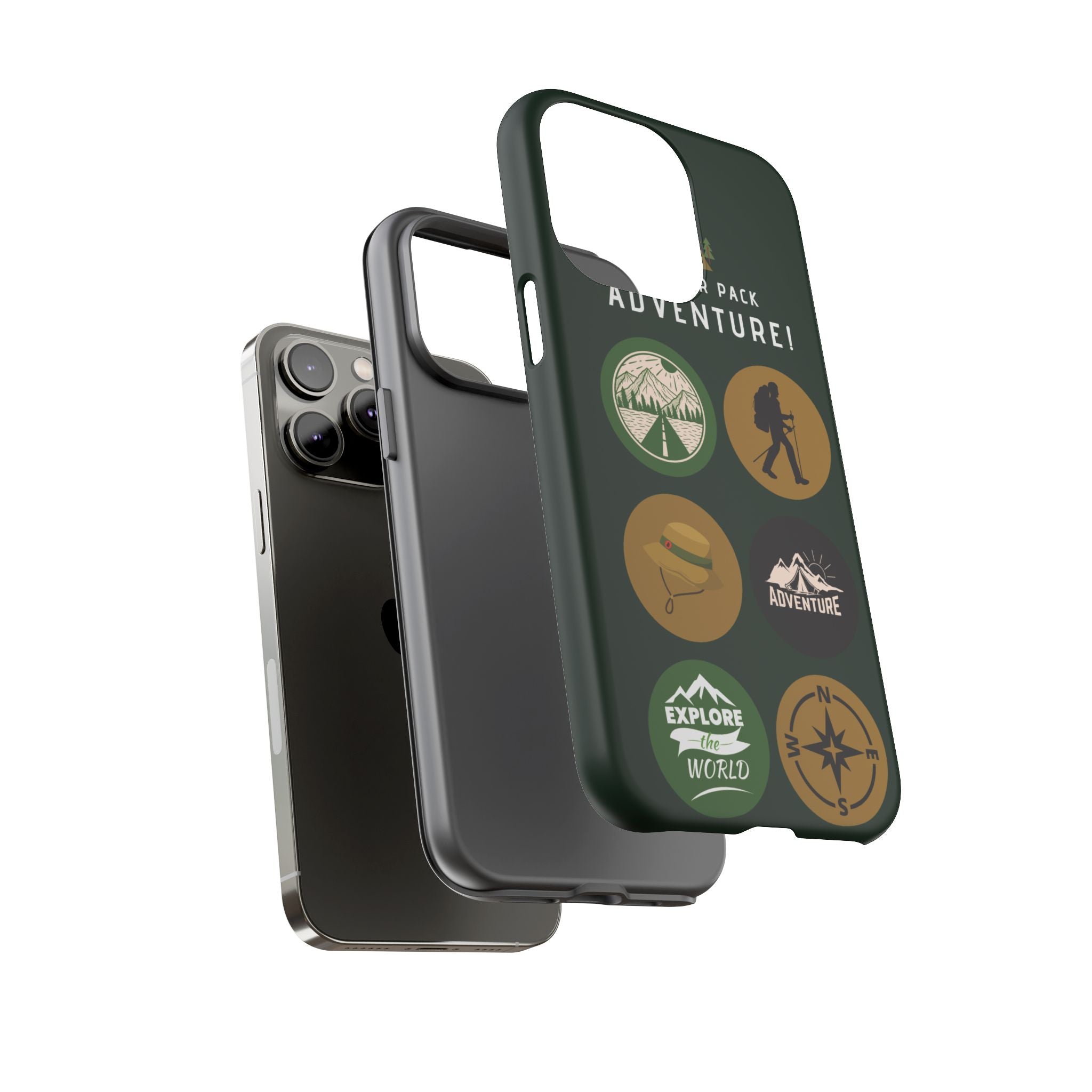 Adventure Hiking Phone Case — Outdoor Sticker Design