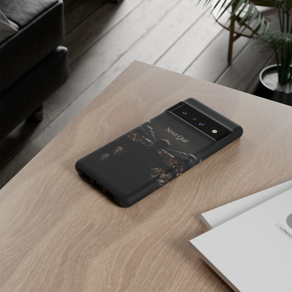 Never Quit Phone Case — Leader Crowd Dark Inspirational