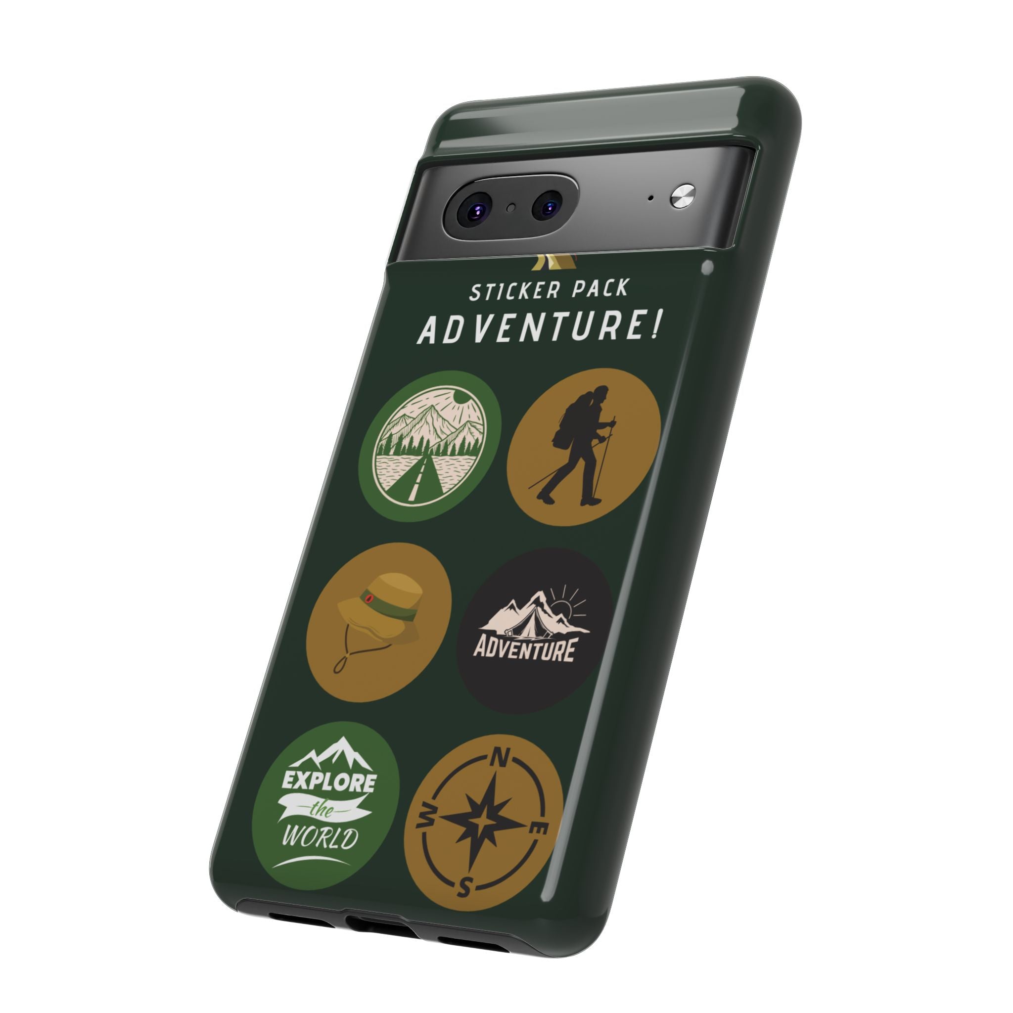 Adventure Hiking Phone Case — Outdoor Sticker Design