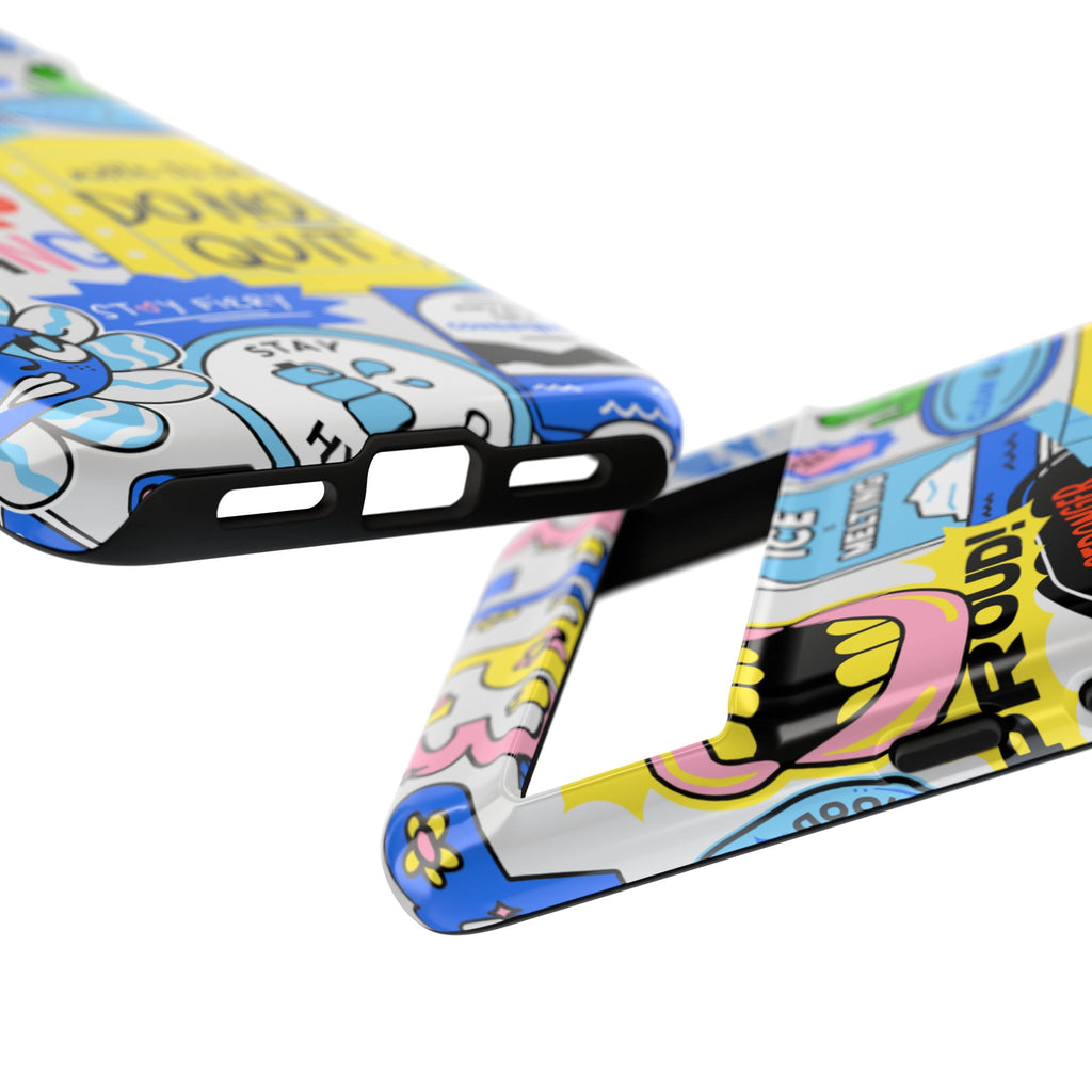 Optimist's Collage Phone Case — Colorful Positive Aesthetic