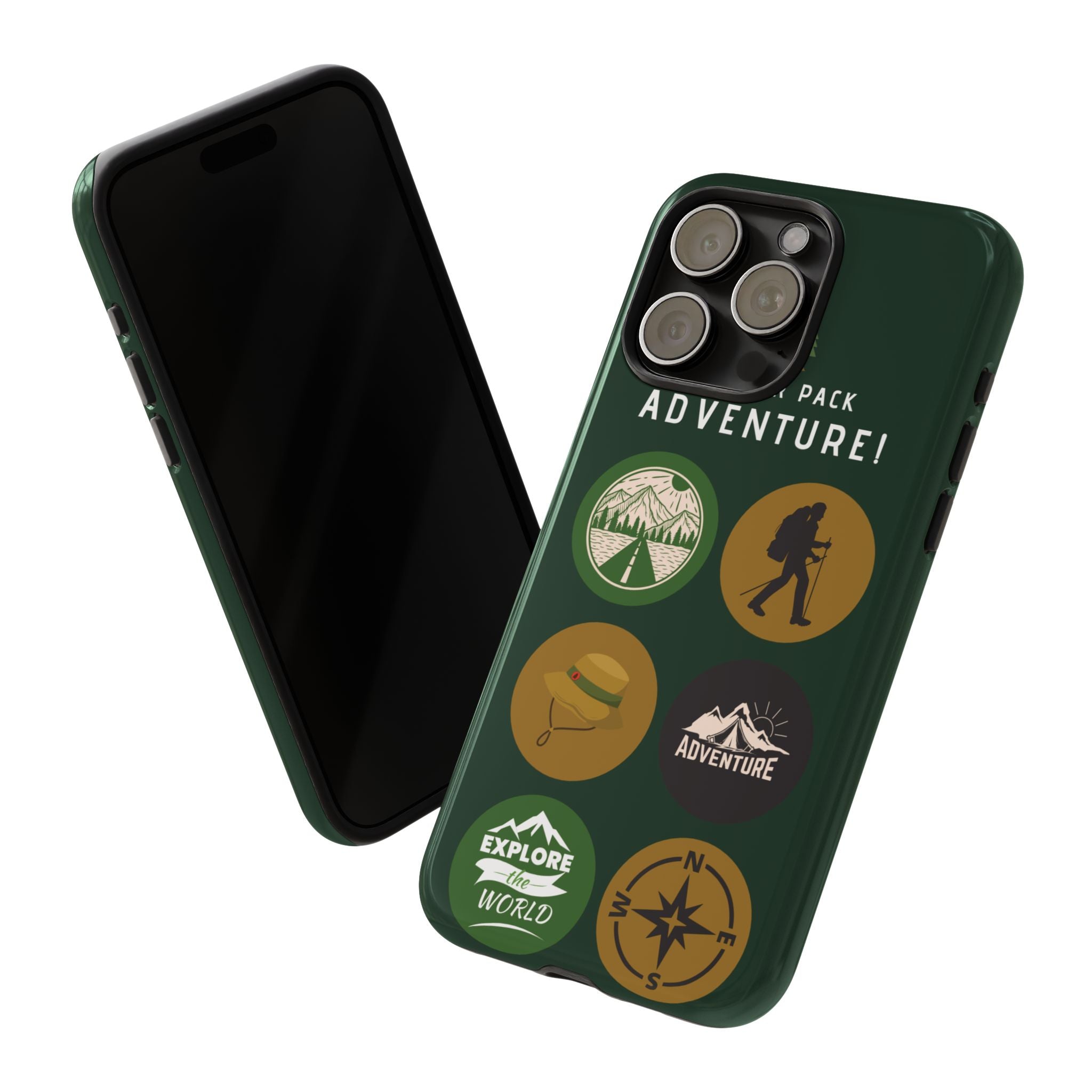 Adventure Hiking Phone Case — Outdoor Sticker Design