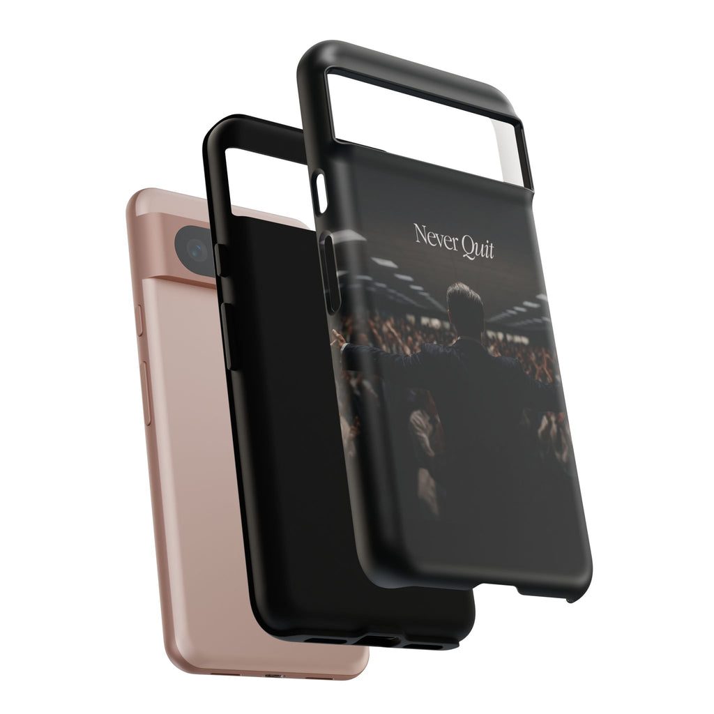 Never Quit Phone Case — Leader Crowd Dark Inspirational