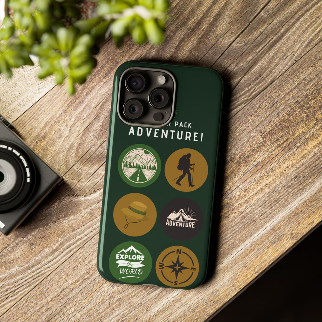 Adventure Hiking Phone Case — Outdoor Sticker Design