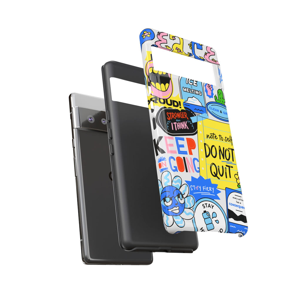 Optimist's Collage Phone Case — Colorful Positive Aesthetic