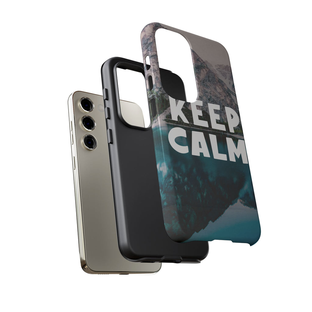 Keep Calm Phone Case — Minimalist Word Art Cover