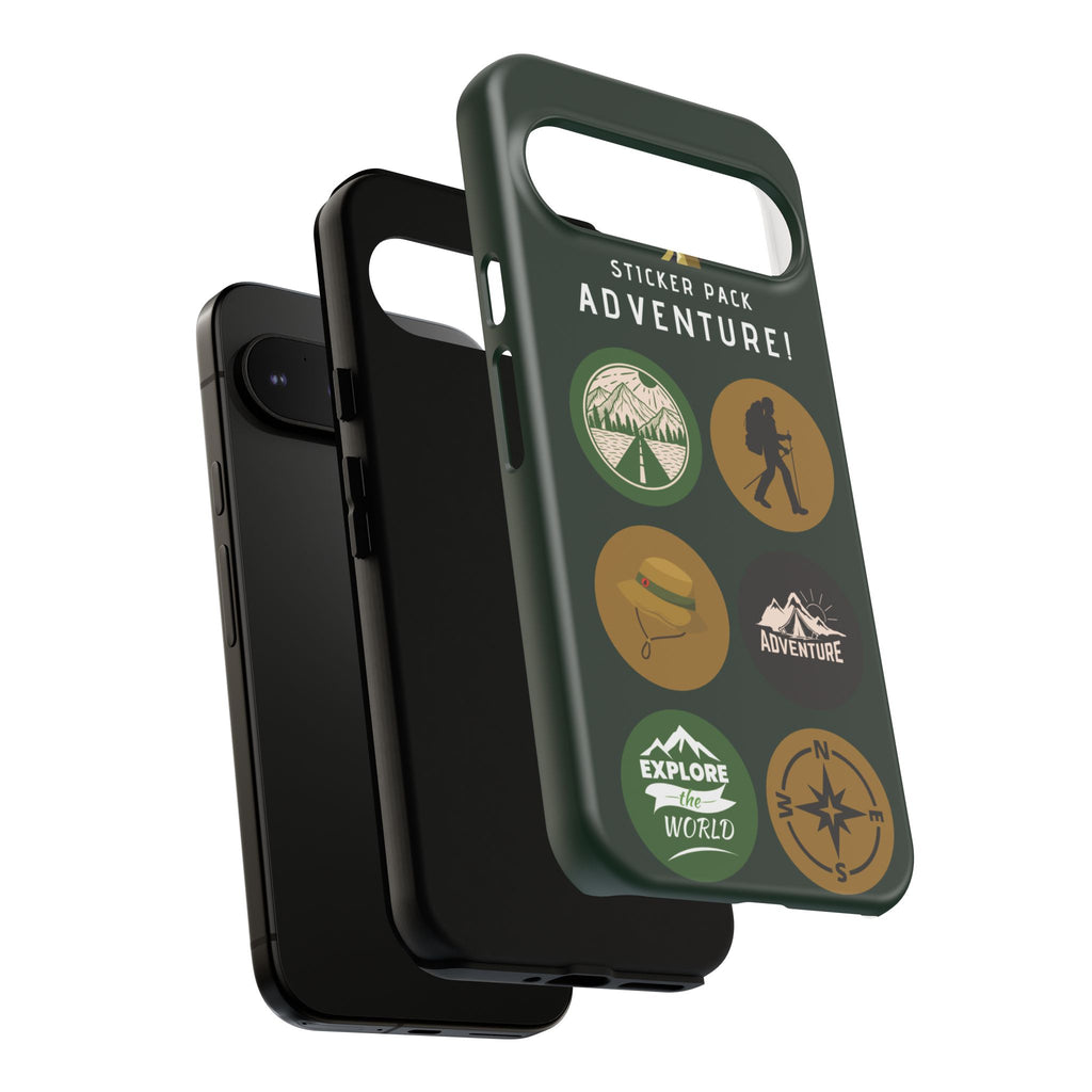 Adventure Hiking Phone Case — Outdoor Sticker Design
