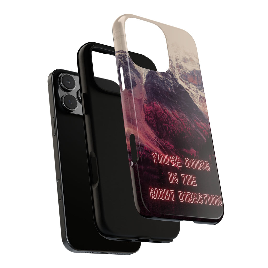 PEAK Motivational Phone Case — Word Art Minimal Design