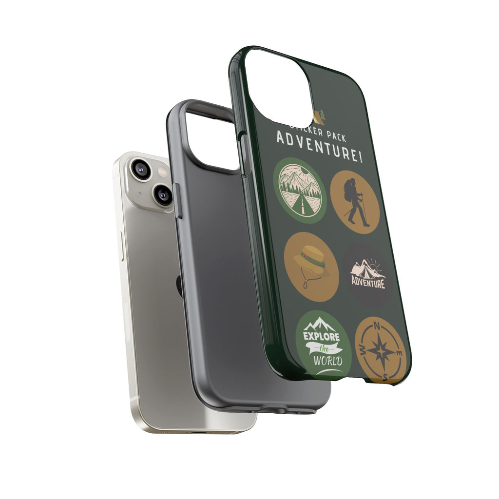 Adventure Hiking Phone Case — Outdoor Sticker Design