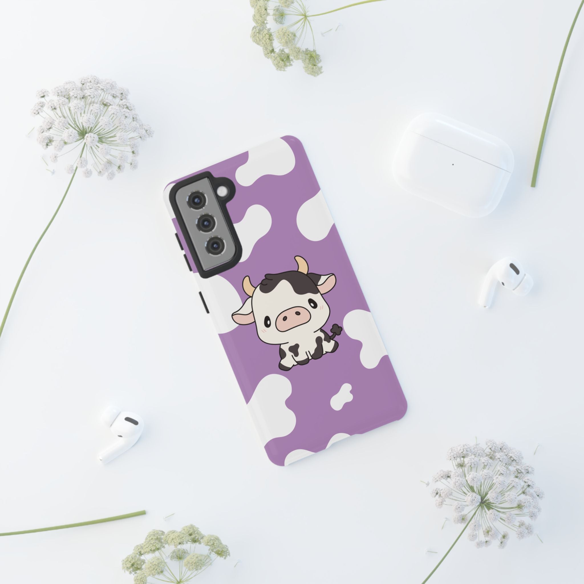 Lavender Moo-d Aesthetic Phone Case — Pastel Purple Design