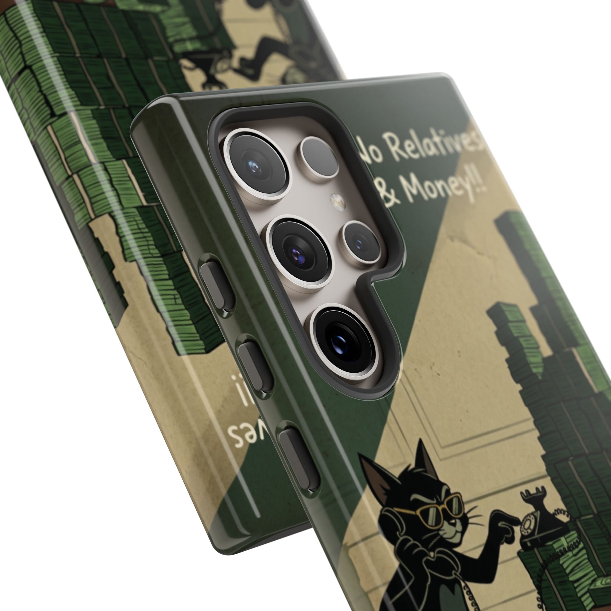 No Love No Relatives — Just Ego & Money Phone Case