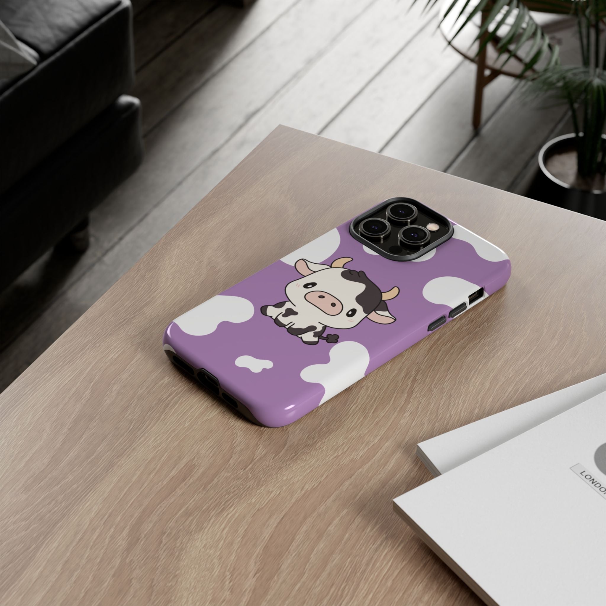Lavender Moo-d Aesthetic Phone Case — Pastel Purple Design