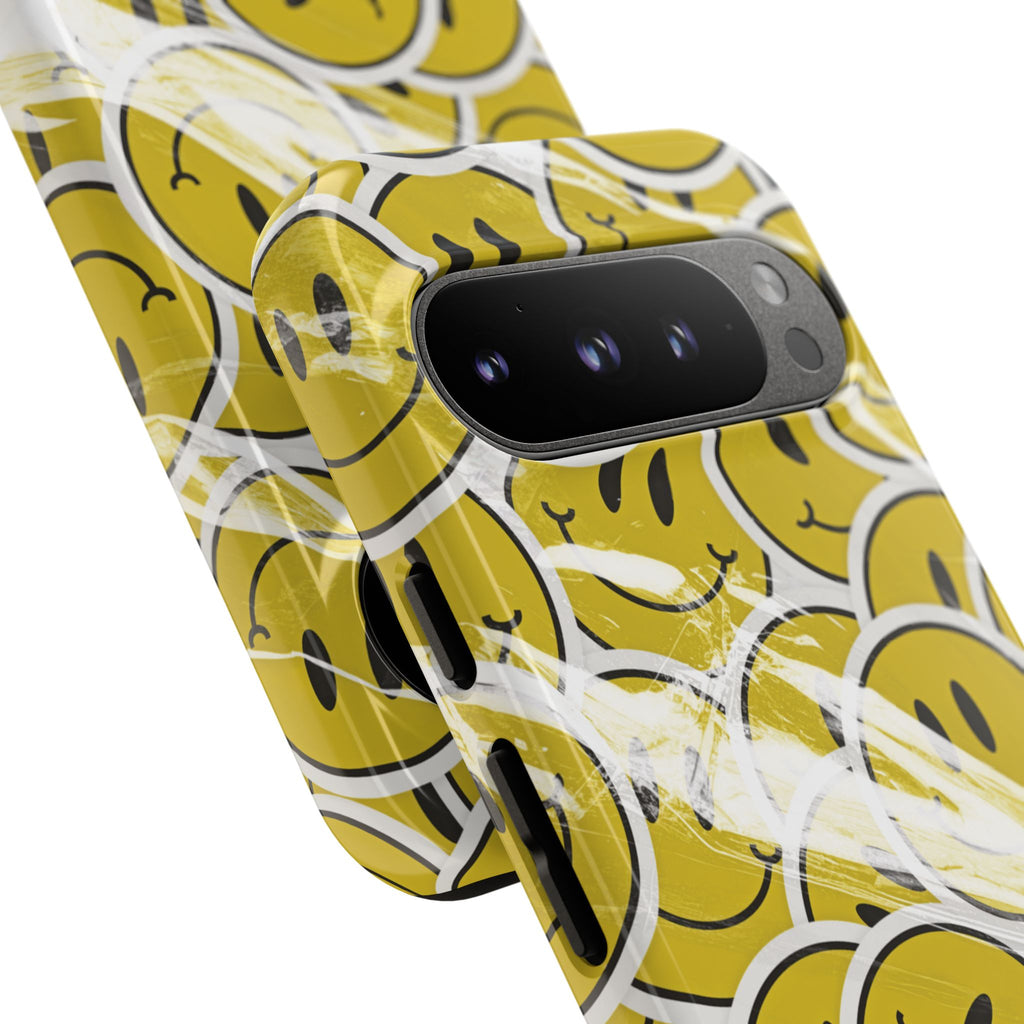 Smiley Face Phone Case — Happy Colorful Aesthetic Cover