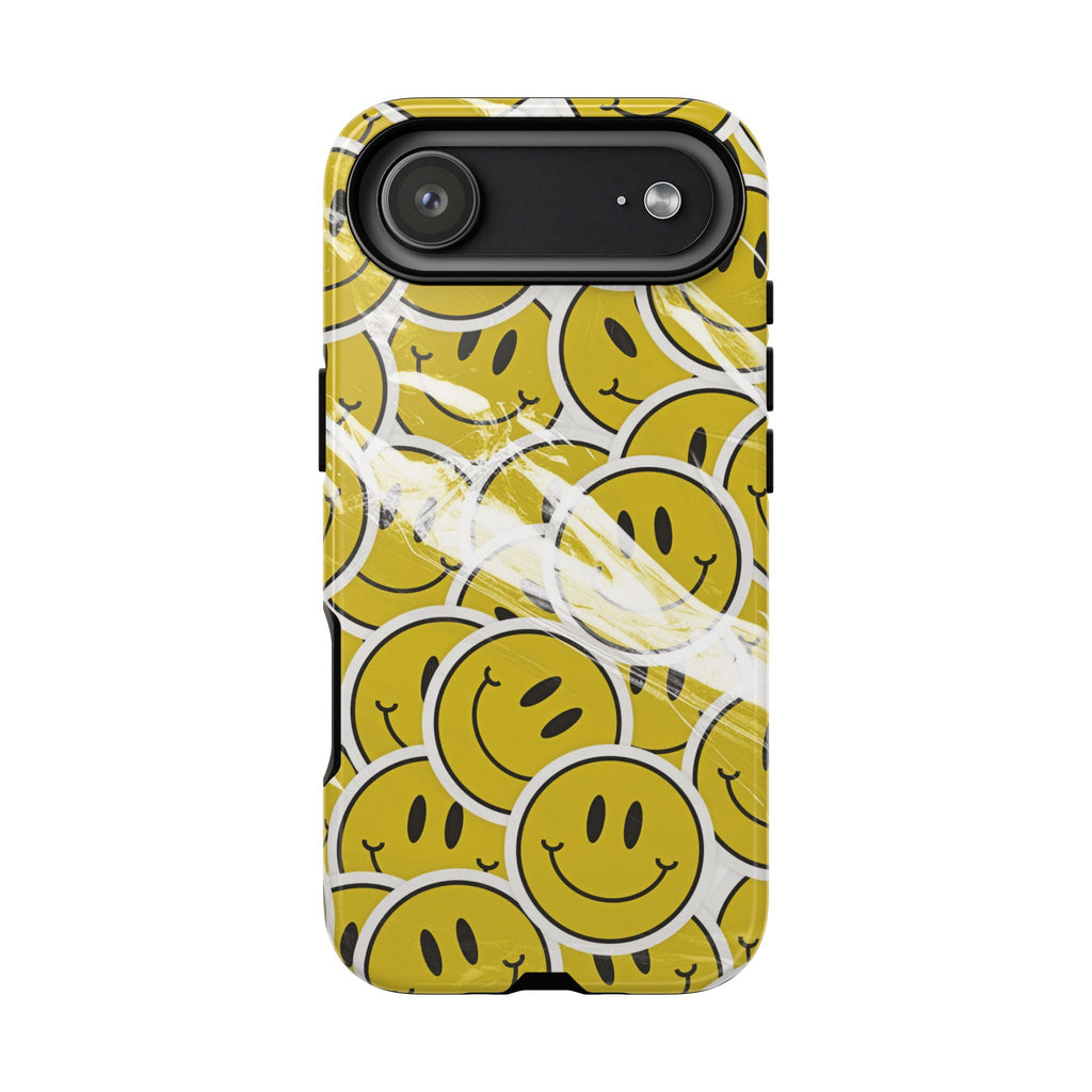 Smiley Face Phone Case — Happy Colorful Aesthetic Cover