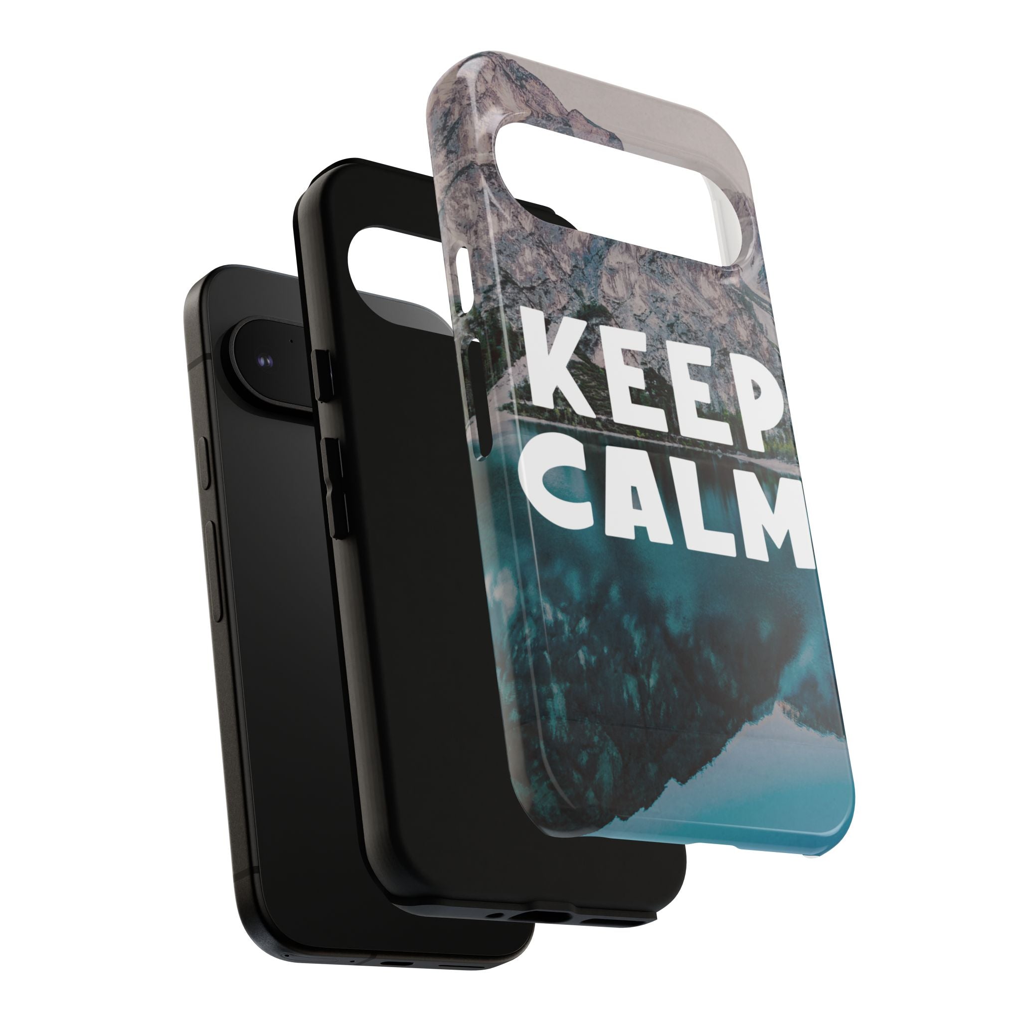 Keep Calm Phone Case — Minimalist Word Art Cover