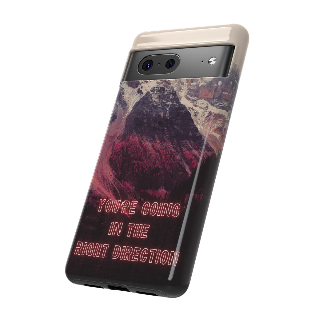 PEAK Motivational Phone Case — Word Art Minimal Design