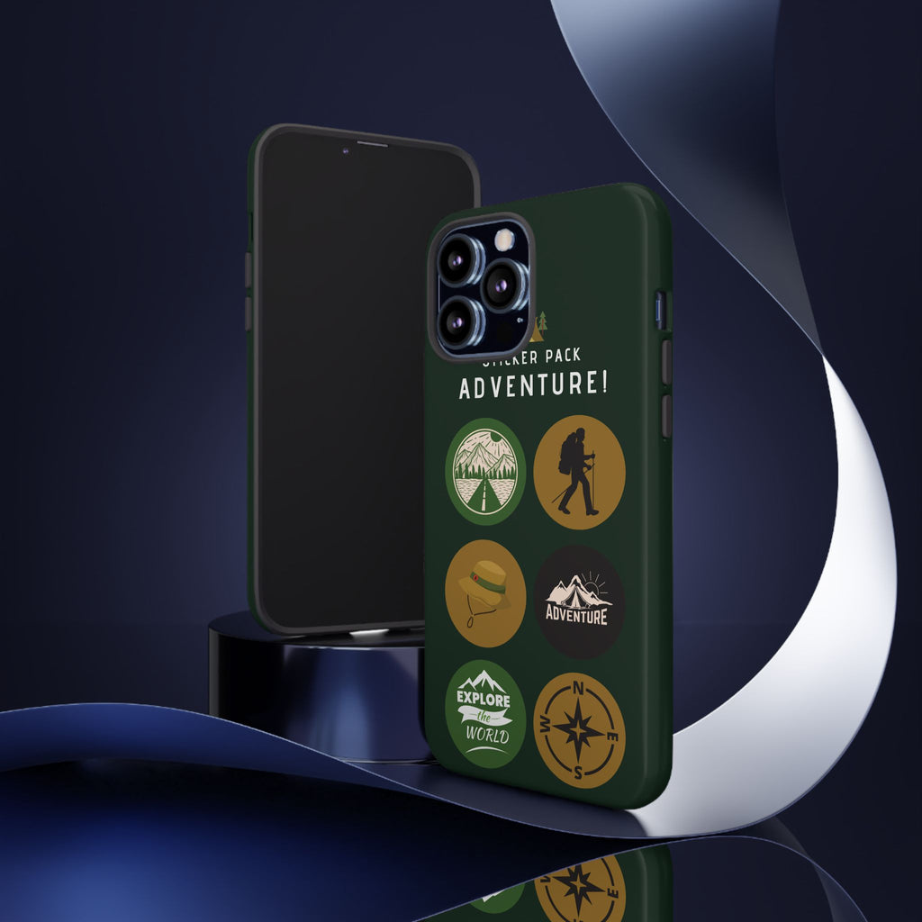 Adventure Hiking Phone Case — Outdoor Sticker Design
