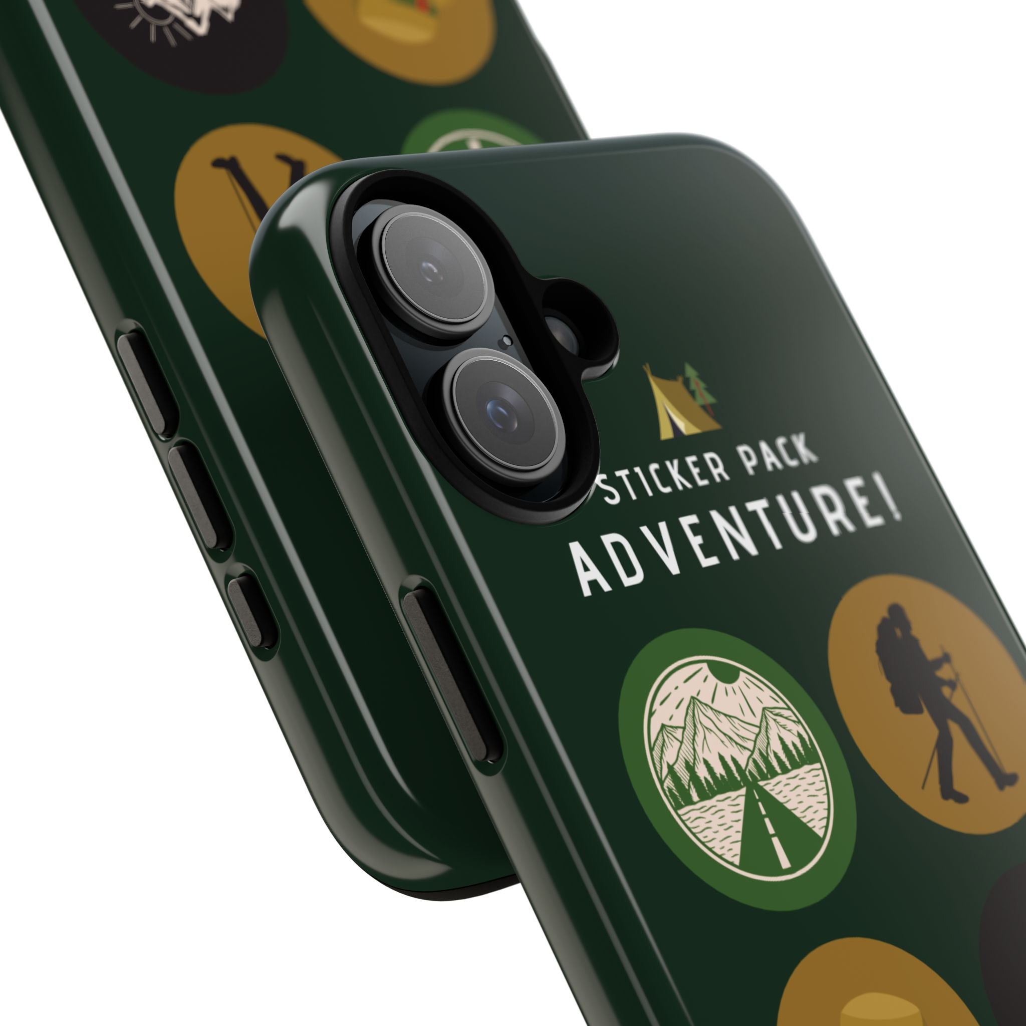 Adventure Hiking Phone Case — Outdoor Sticker Design