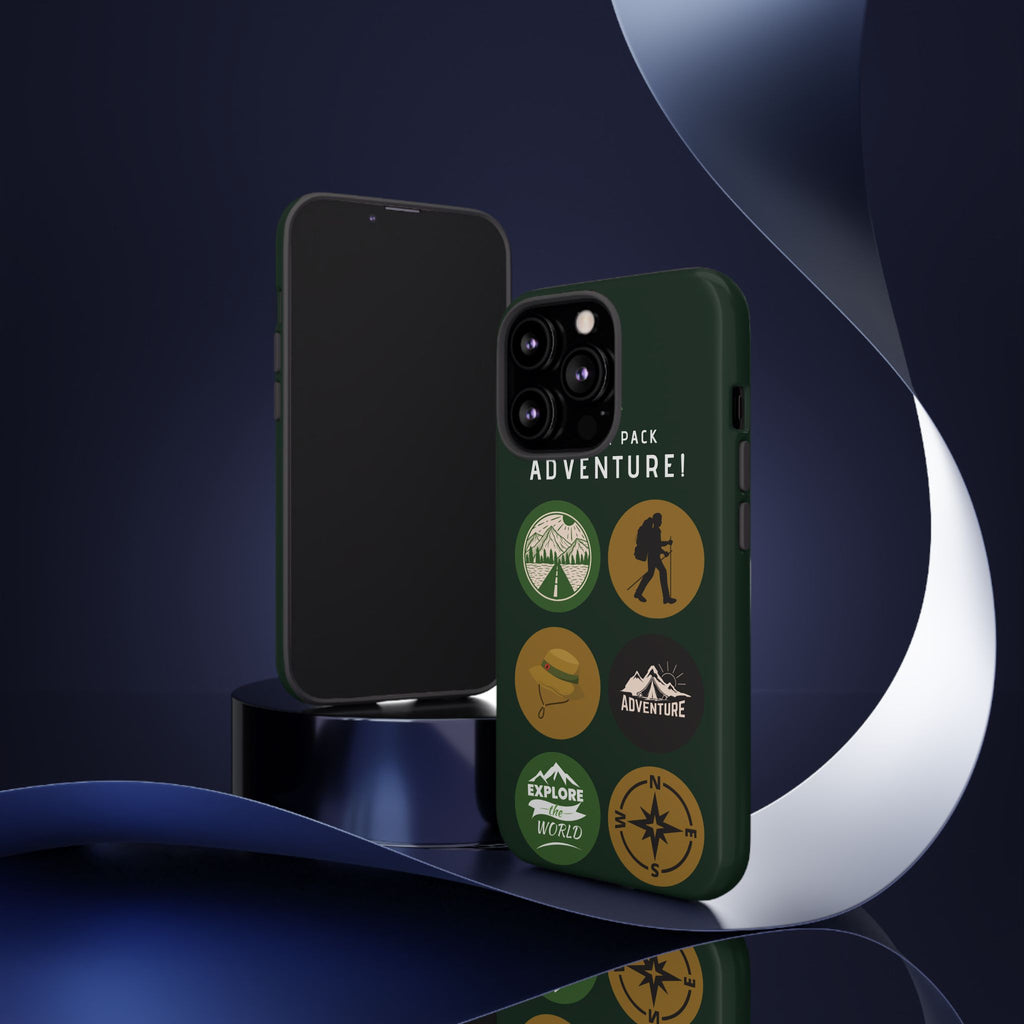 Adventure Hiking Phone Case — Outdoor Sticker Design