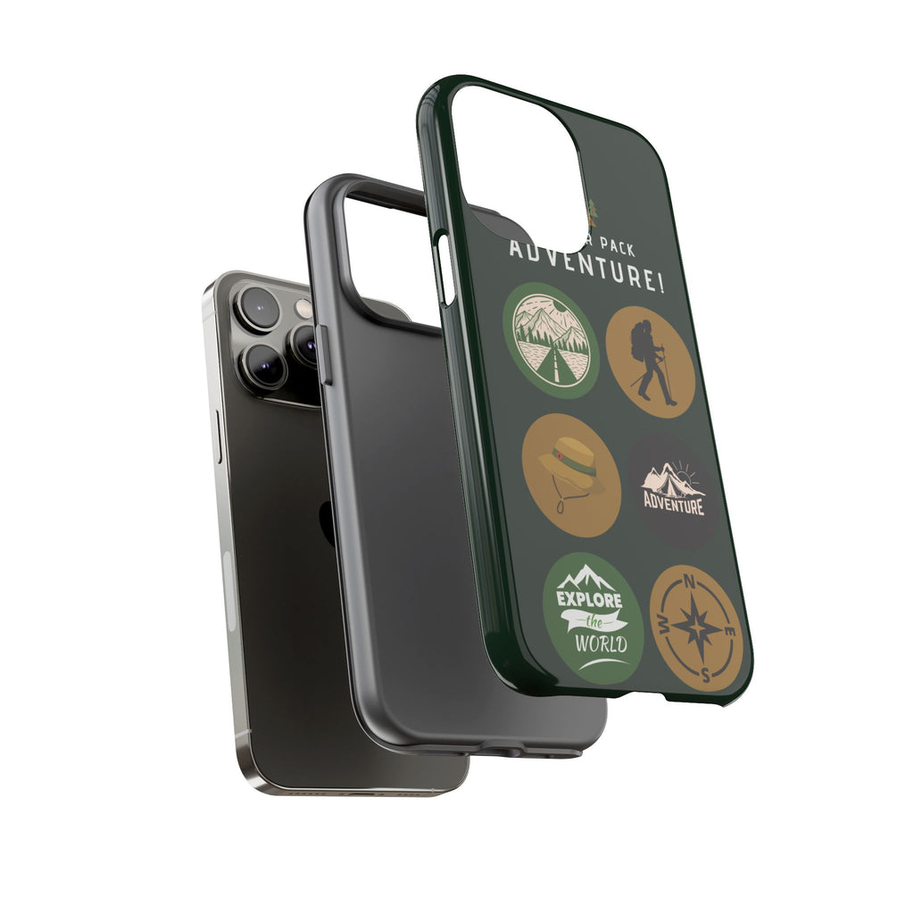 Adventure Hiking Phone Case — Outdoor Sticker Design