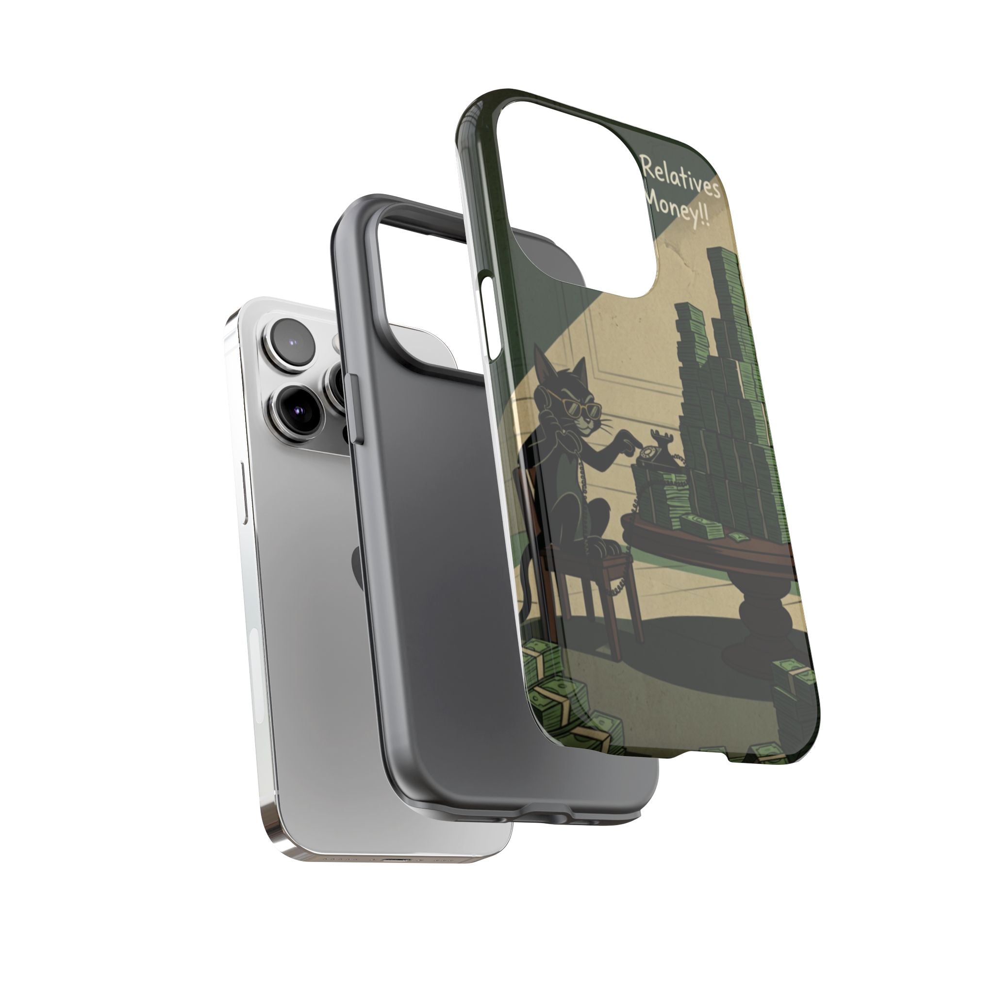 No Love No Relatives — Just Ego & Money Phone Case