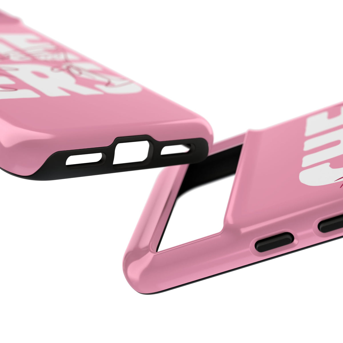 Cheers Phone Case — Pink Martini Glasses Bold Bubblegum