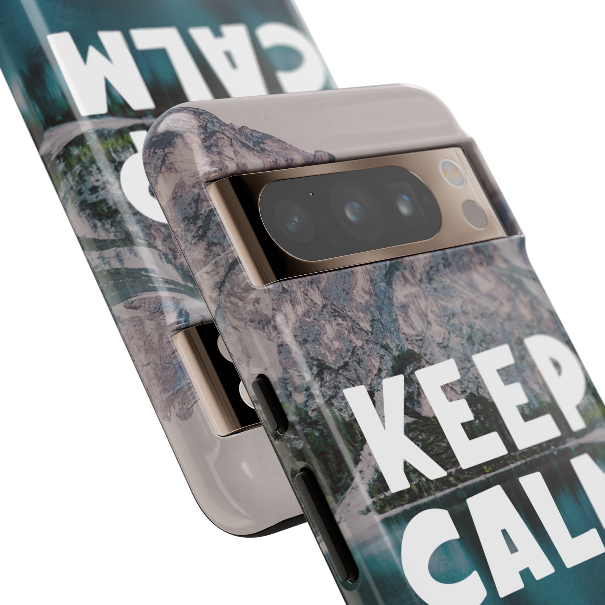 Keep Calm Phone Case — Minimalist Word Art Cover
