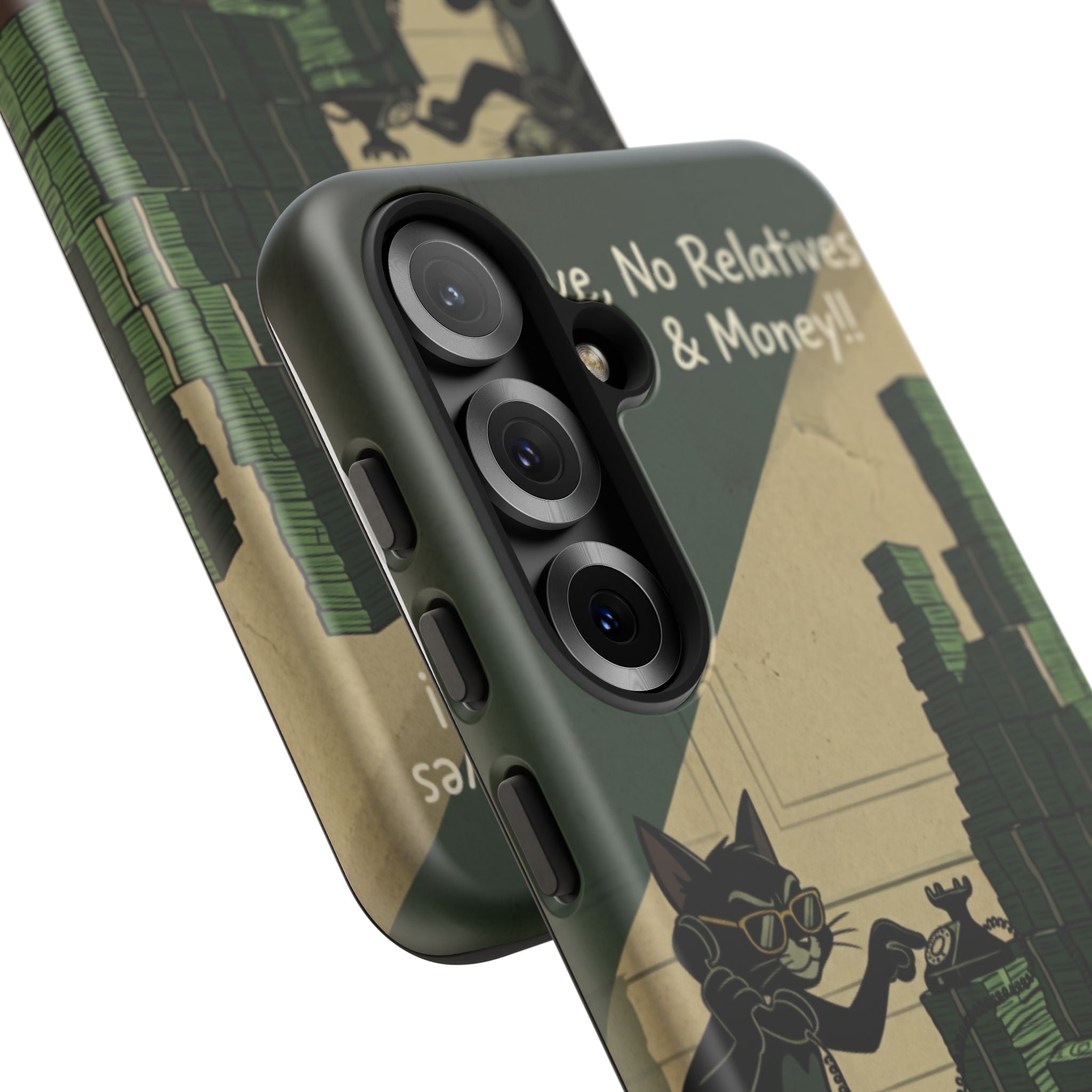 No Love No Relatives — Just Ego & Money Phone Case