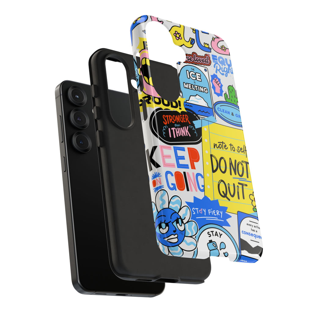 Optimist's Collage Phone Case — Colorful Positive Aesthetic