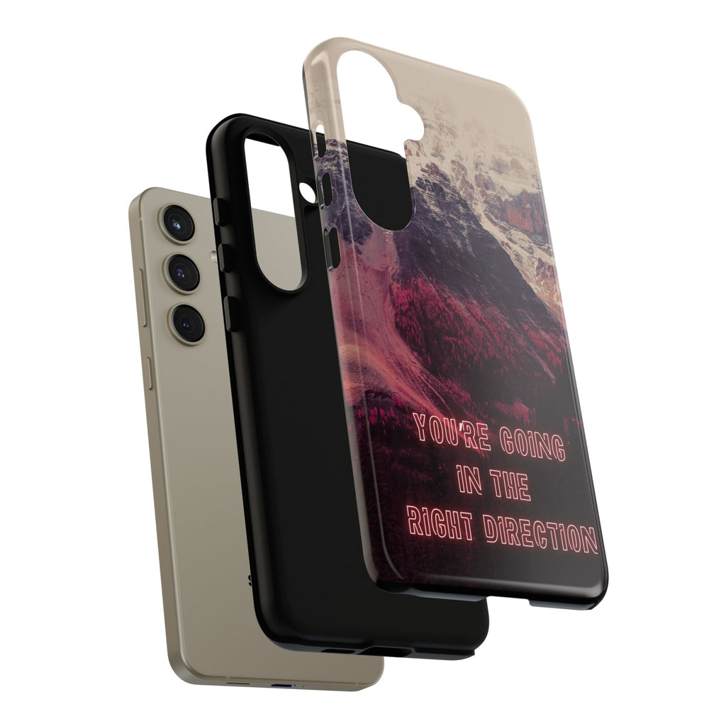 PEAK Motivational Phone Case — Word Art Minimal Design