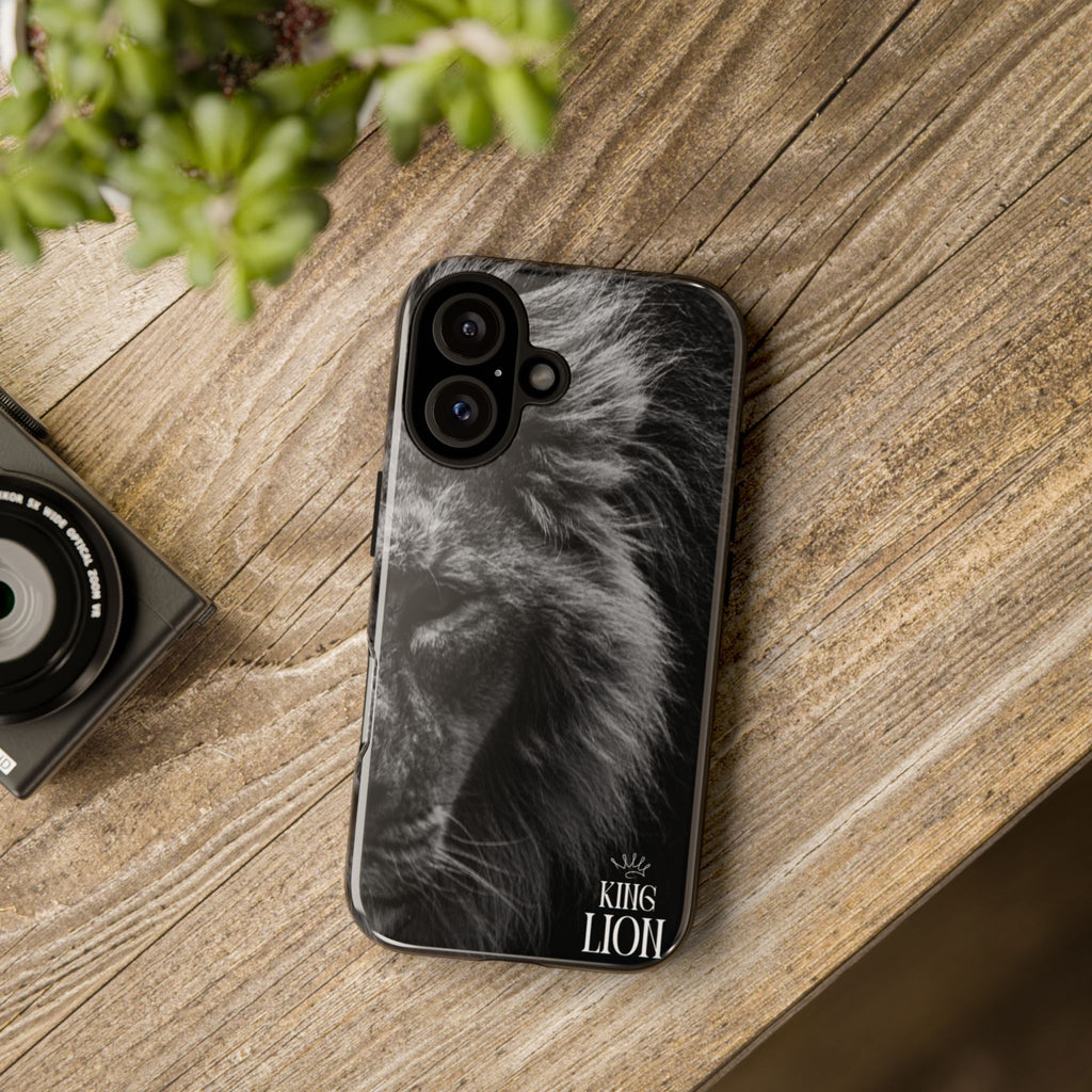 King Lion Phone Case — Majestic Wildlife Aesthetic Cover