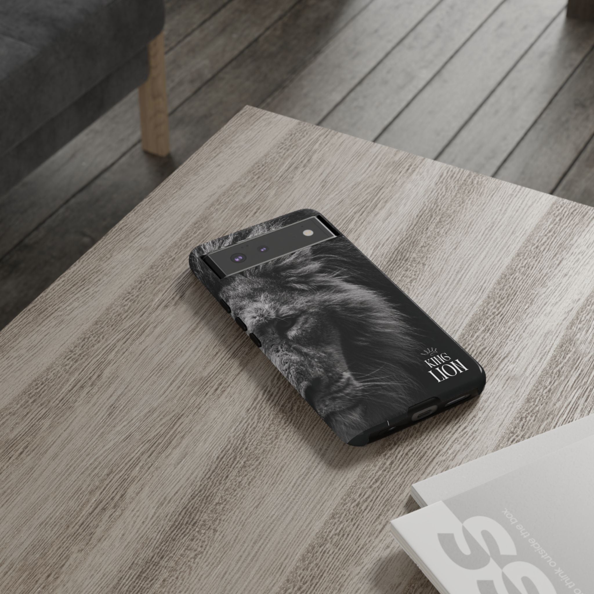 King Lion Phone Case — Majestic Wildlife Aesthetic Cover