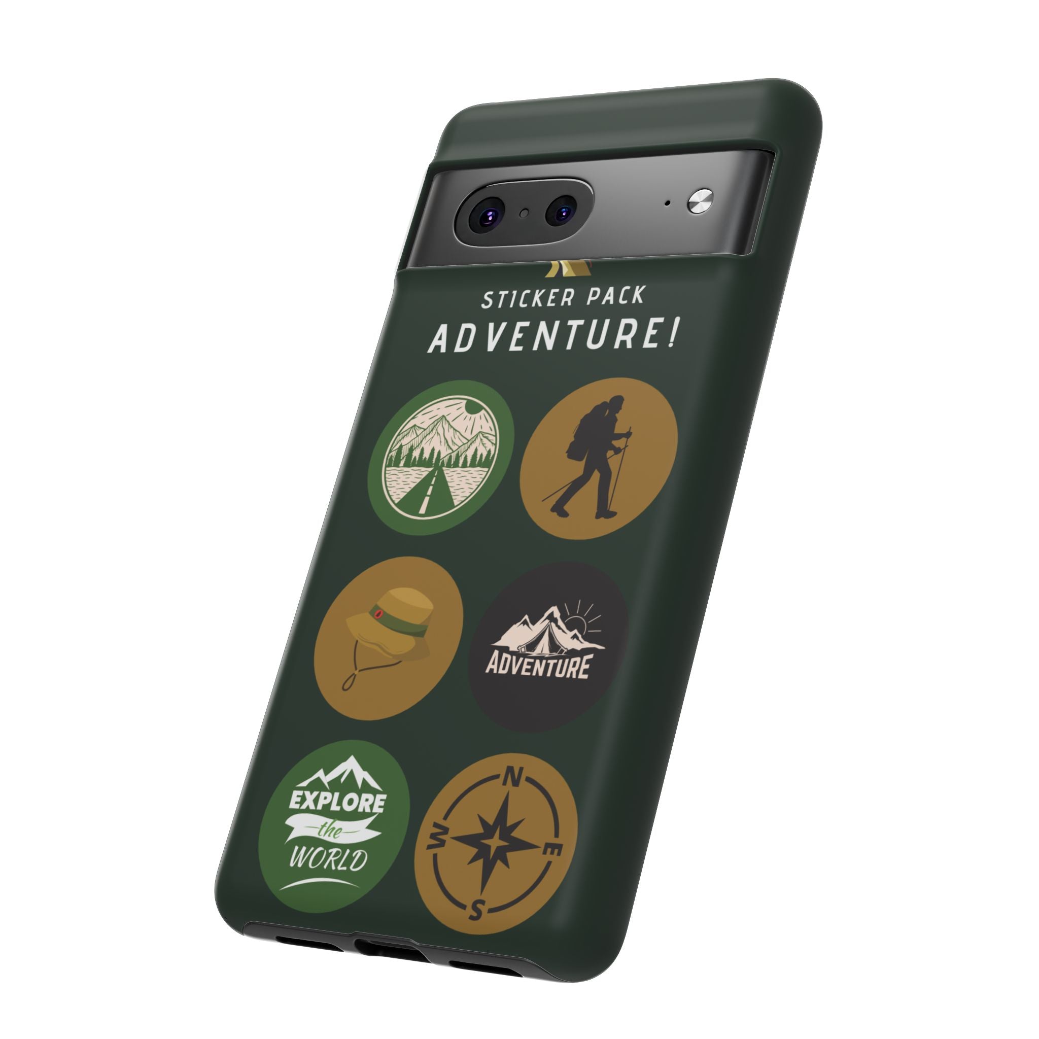 Adventure Hiking Phone Case — Outdoor Sticker Design