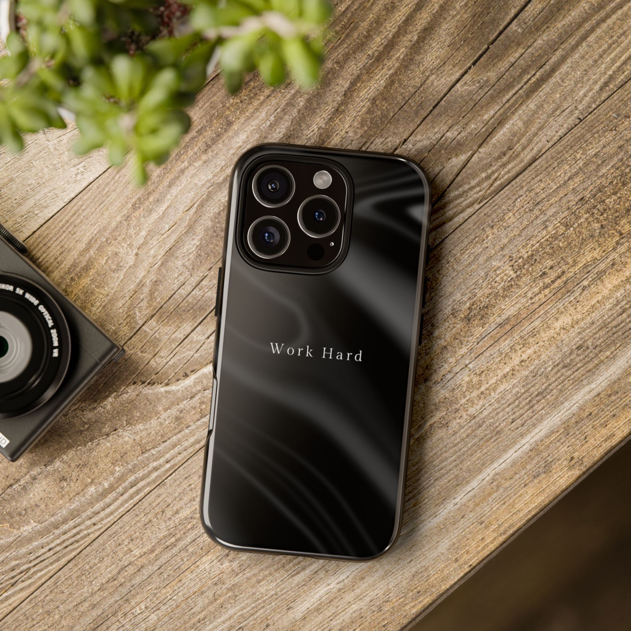 Work Hard Phone Case — Executive Hustle Aesthetic Cover