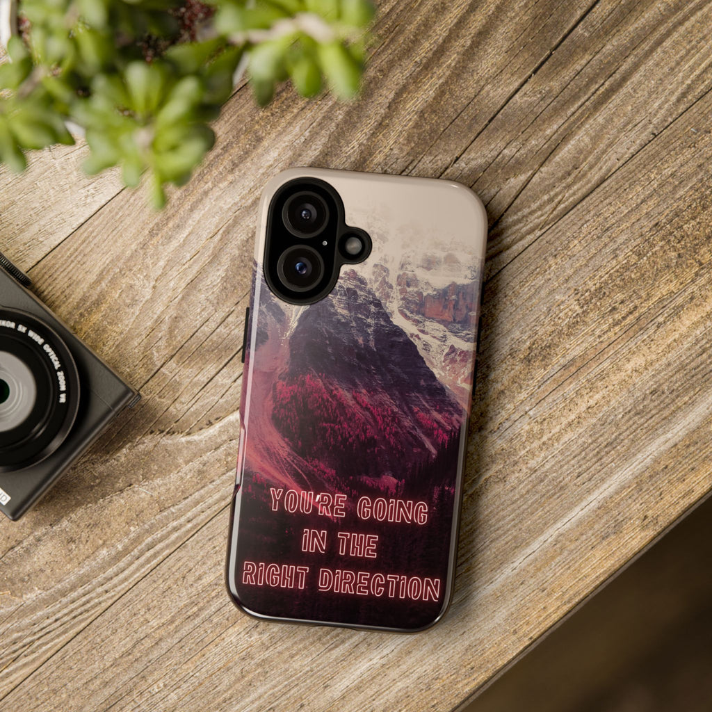 PEAK Motivational Phone Case — Word Art Minimal Design
