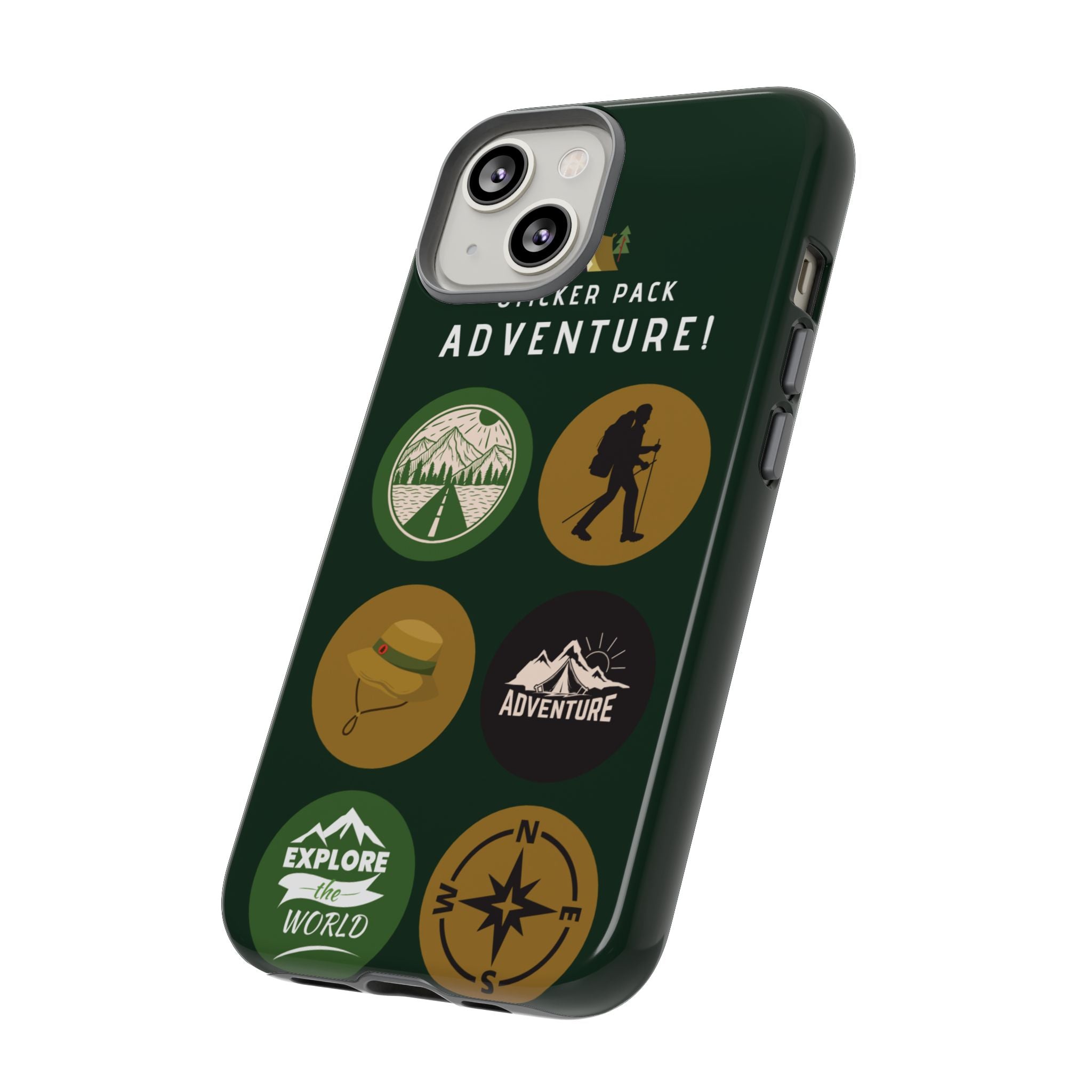 Adventure Hiking Phone Case — Outdoor Sticker Design