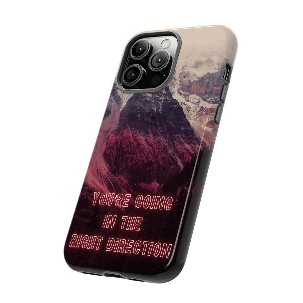 PEAK Motivational Phone Case — Word Art Minimal Design