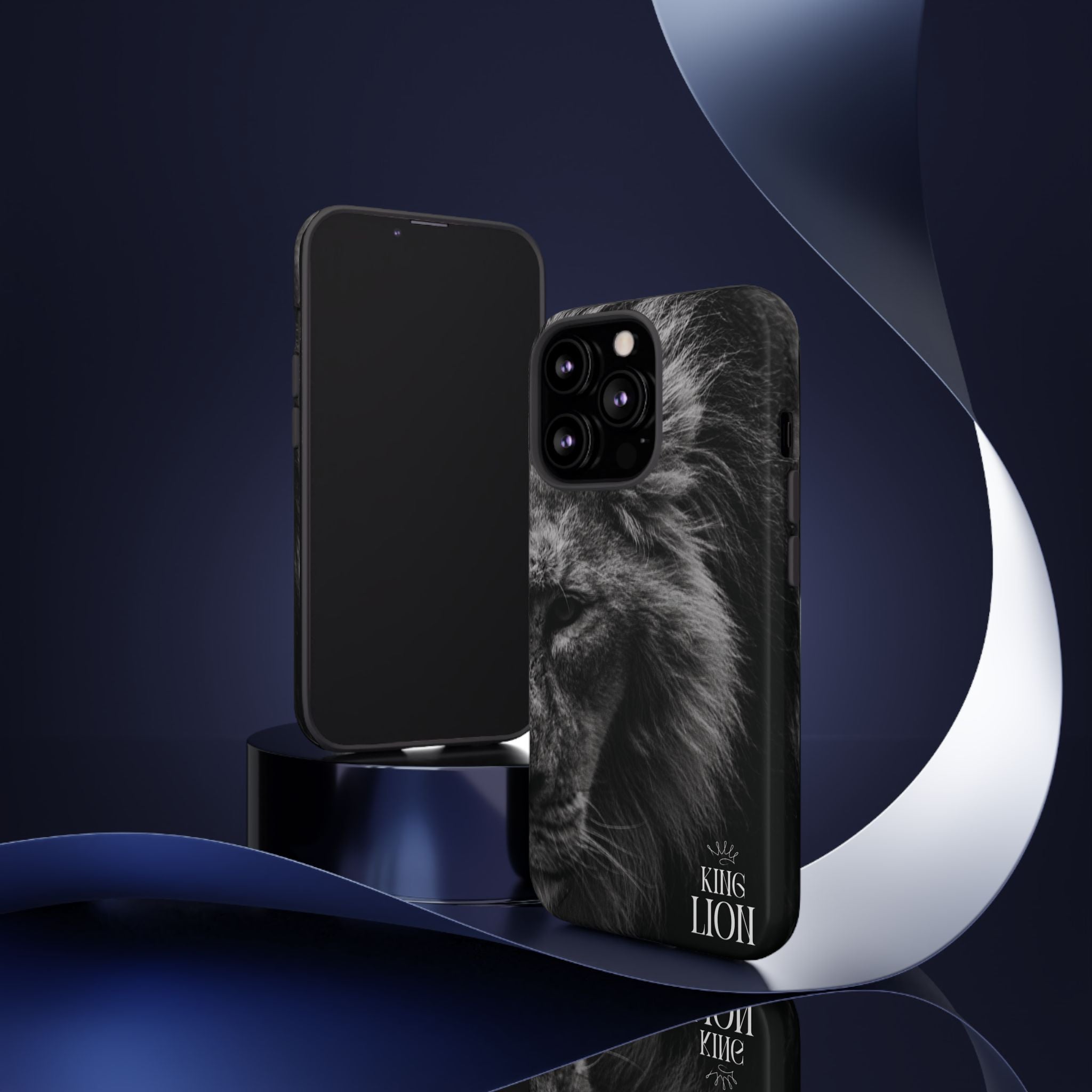 King Lion Phone Case — Majestic Wildlife Aesthetic Cover