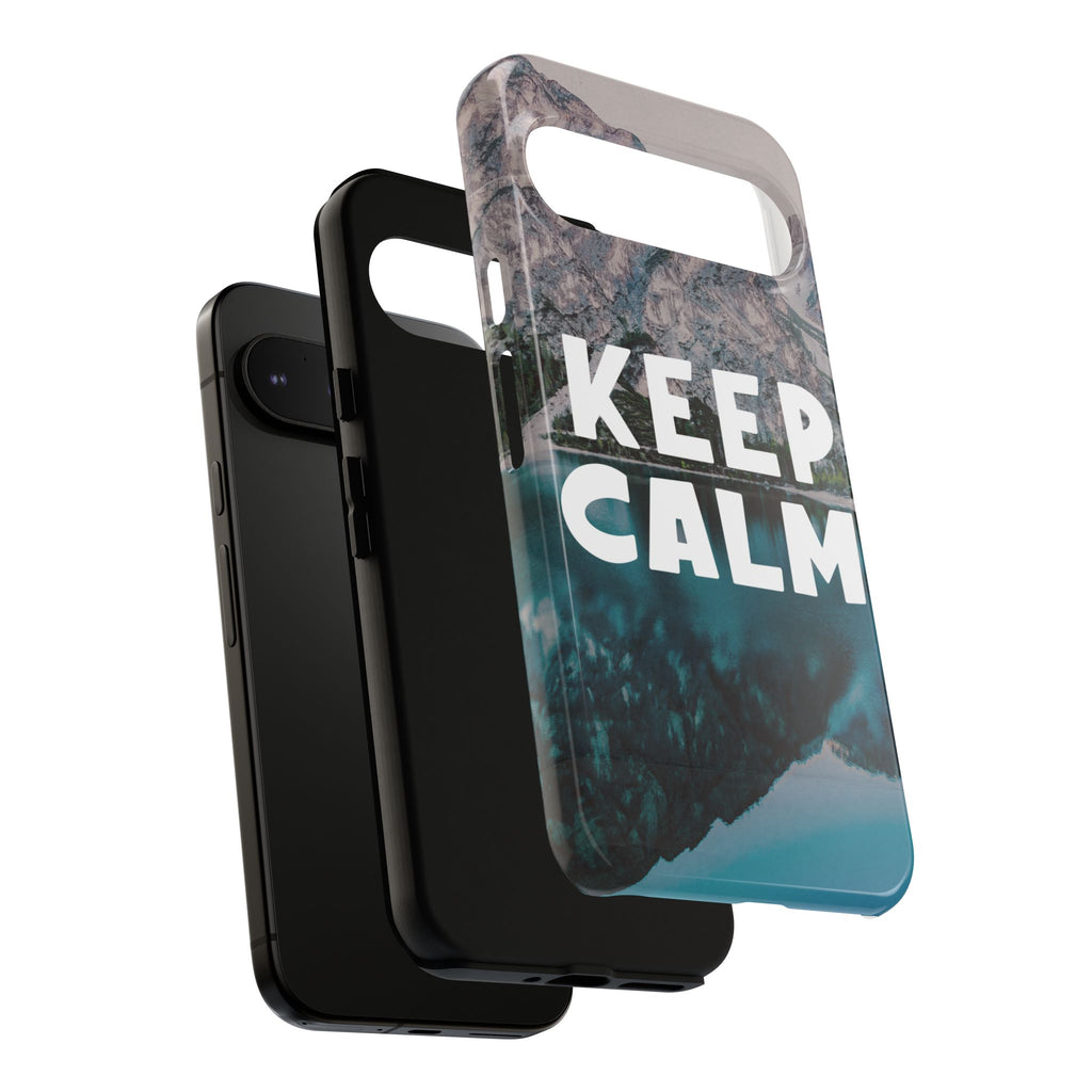 Keep Calm Phone Case — Minimalist Word Art Cover
