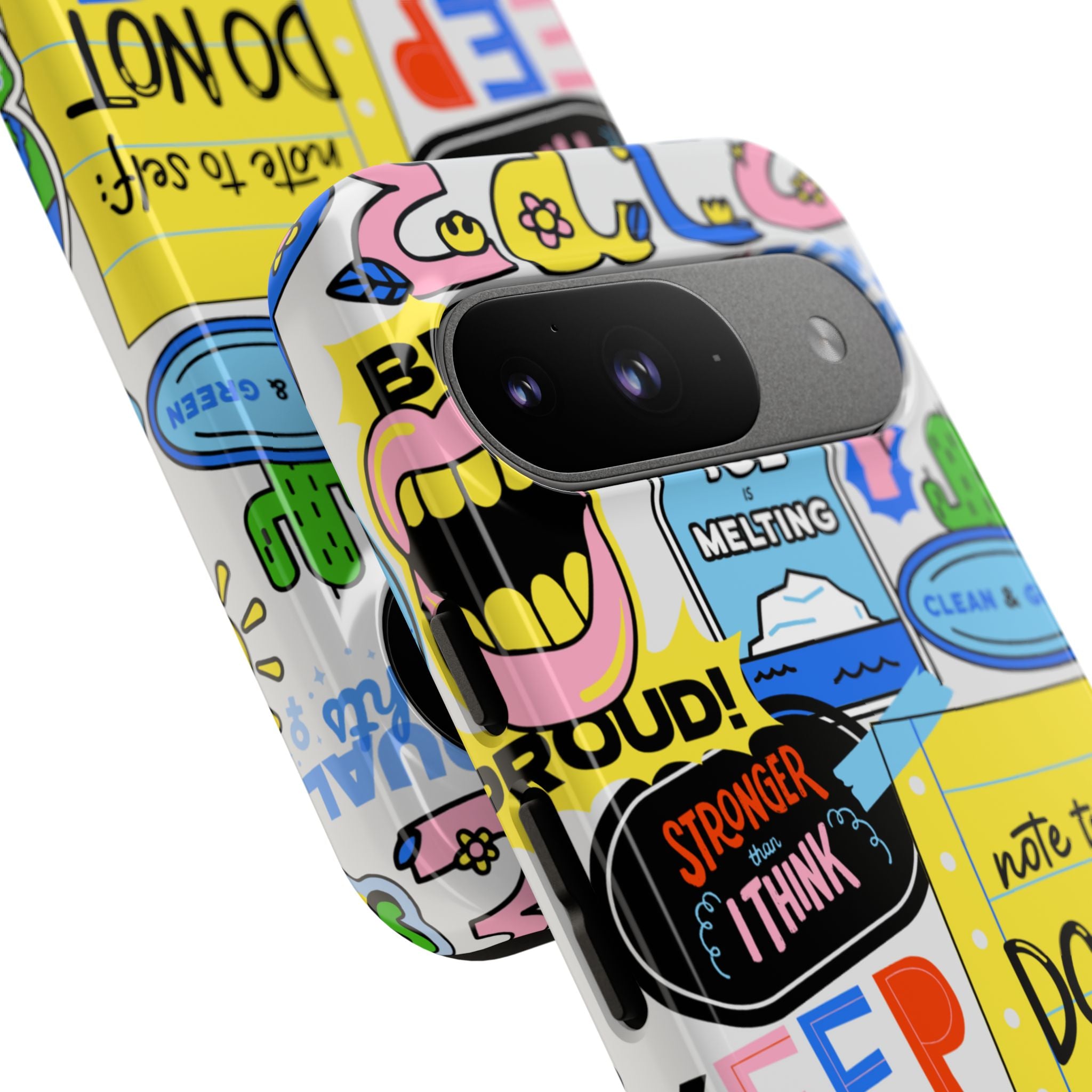 Optimist's Collage Phone Case — Colorful Positive Aesthetic