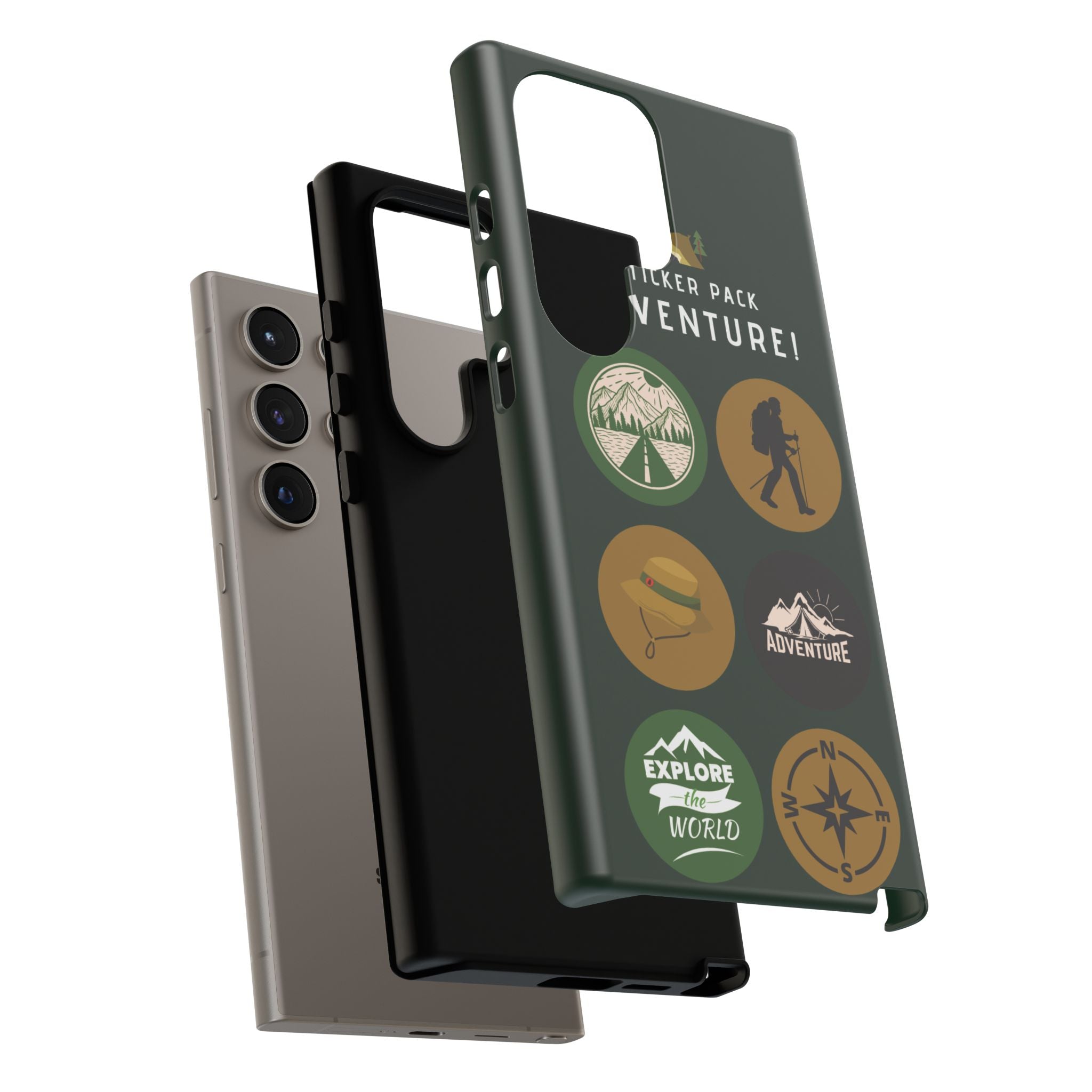 Adventure Hiking Phone Case — Outdoor Sticker Design