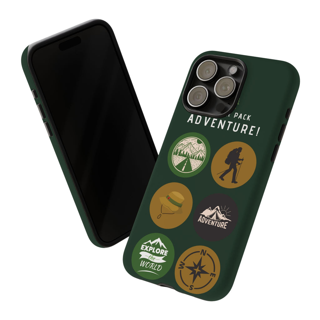 Adventure Hiking Phone Case — Outdoor Sticker Design