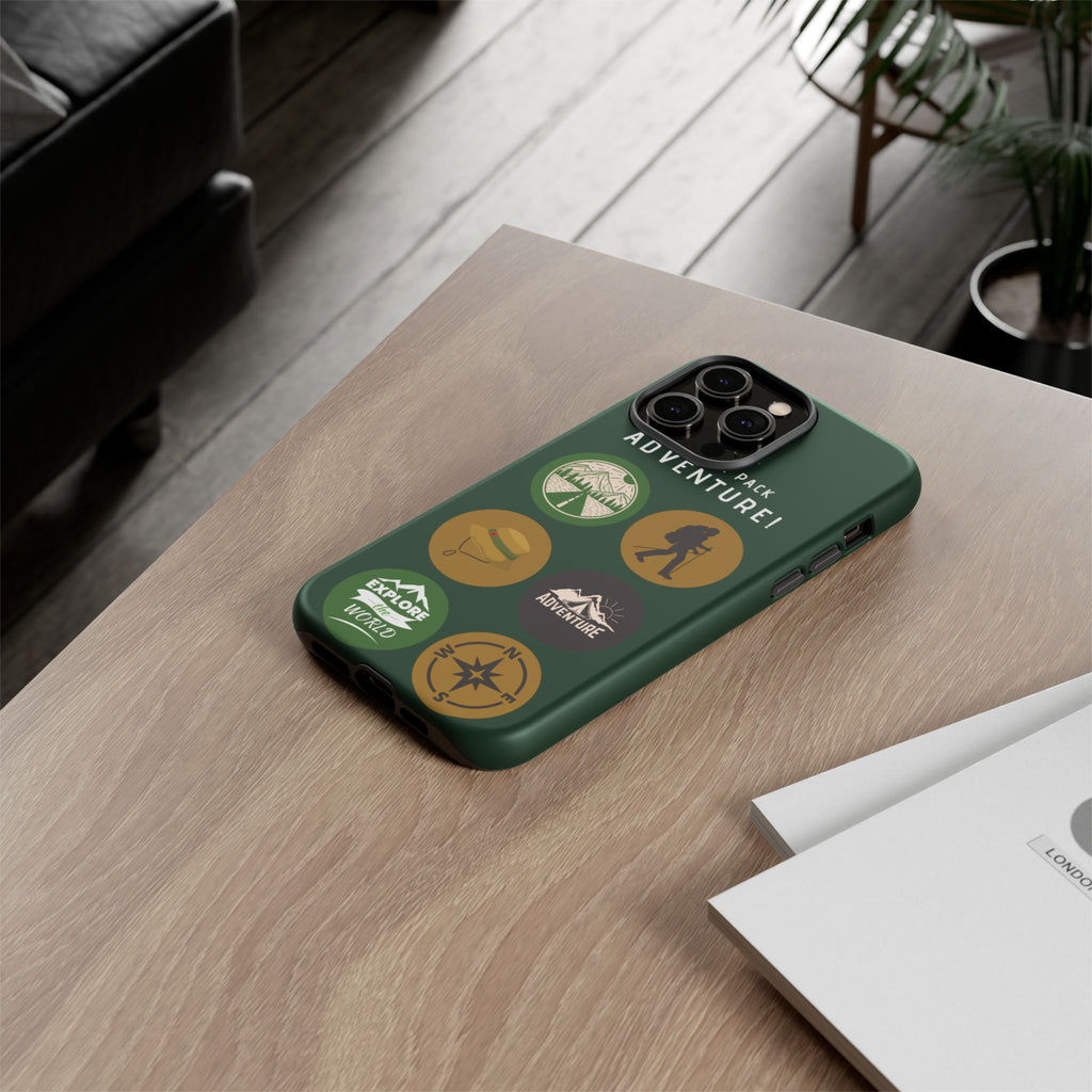 Adventure Hiking Phone Case — Outdoor Sticker Design