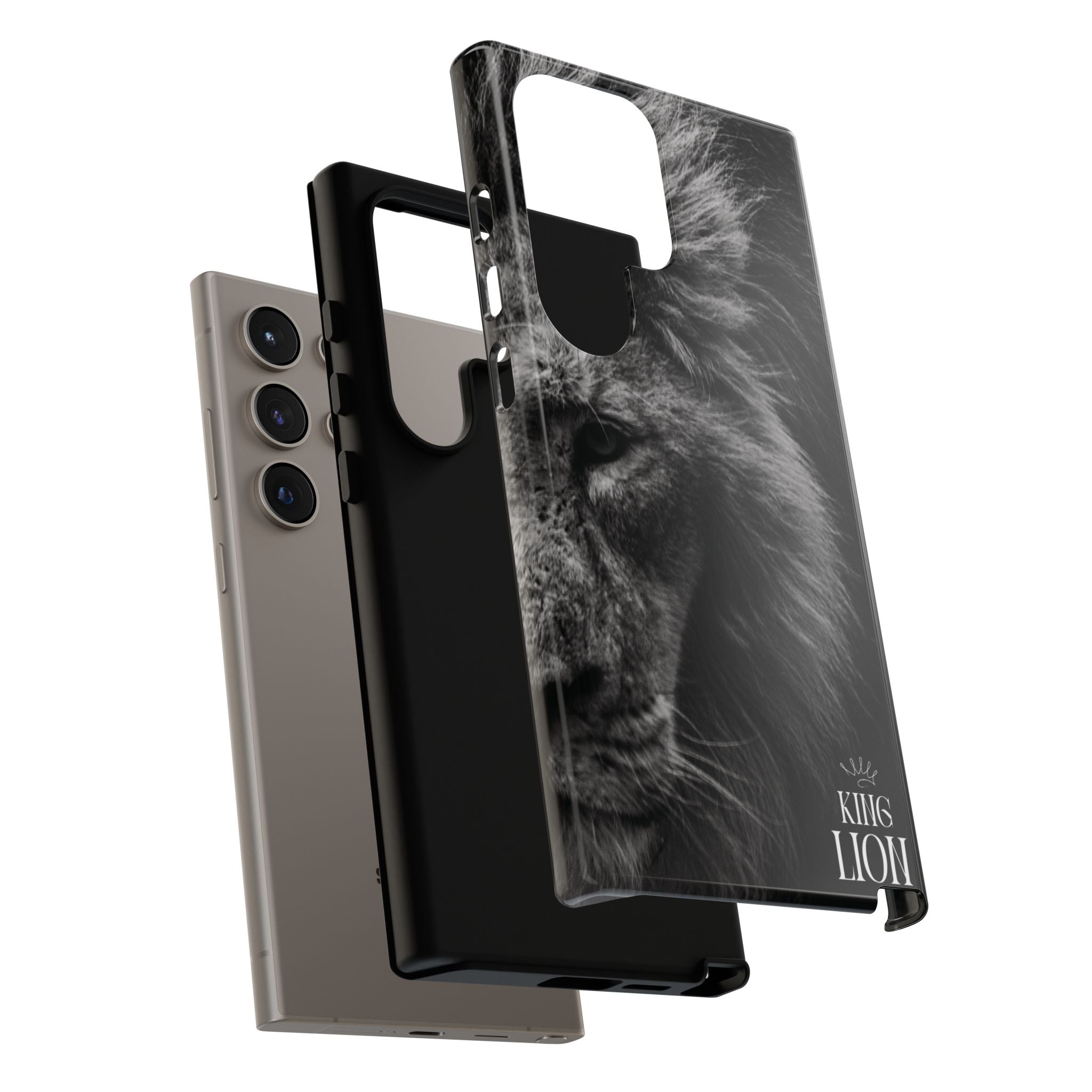 King Lion Phone Case — Majestic Wildlife Aesthetic Cover
