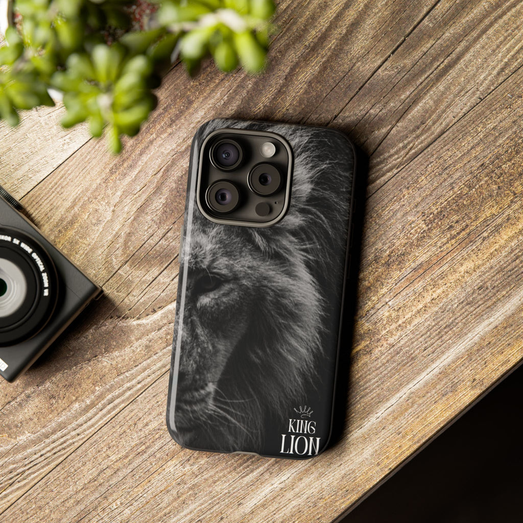 King Lion Phone Case — Majestic Wildlife Aesthetic Cover