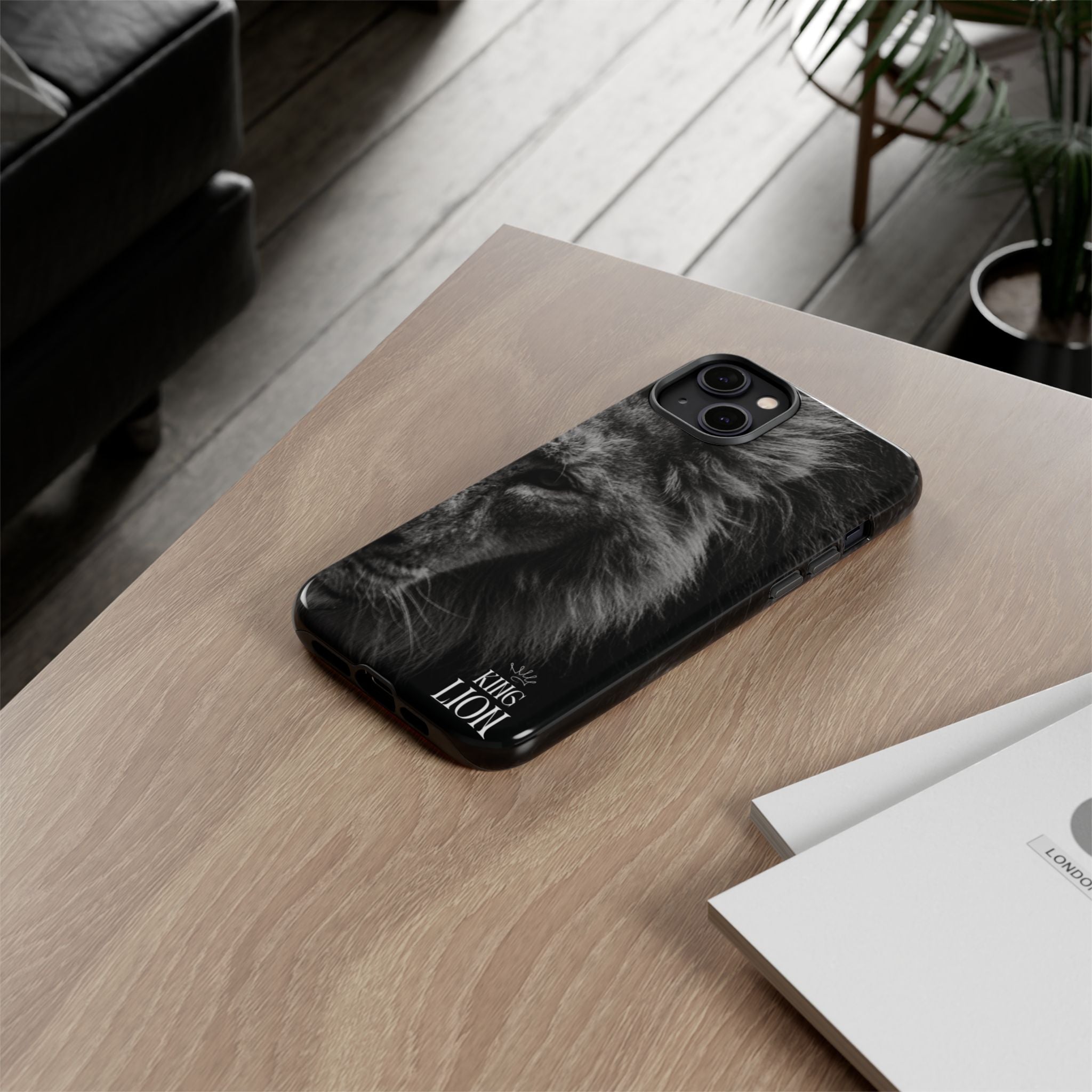 King Lion Phone Case — Majestic Wildlife Aesthetic Cover