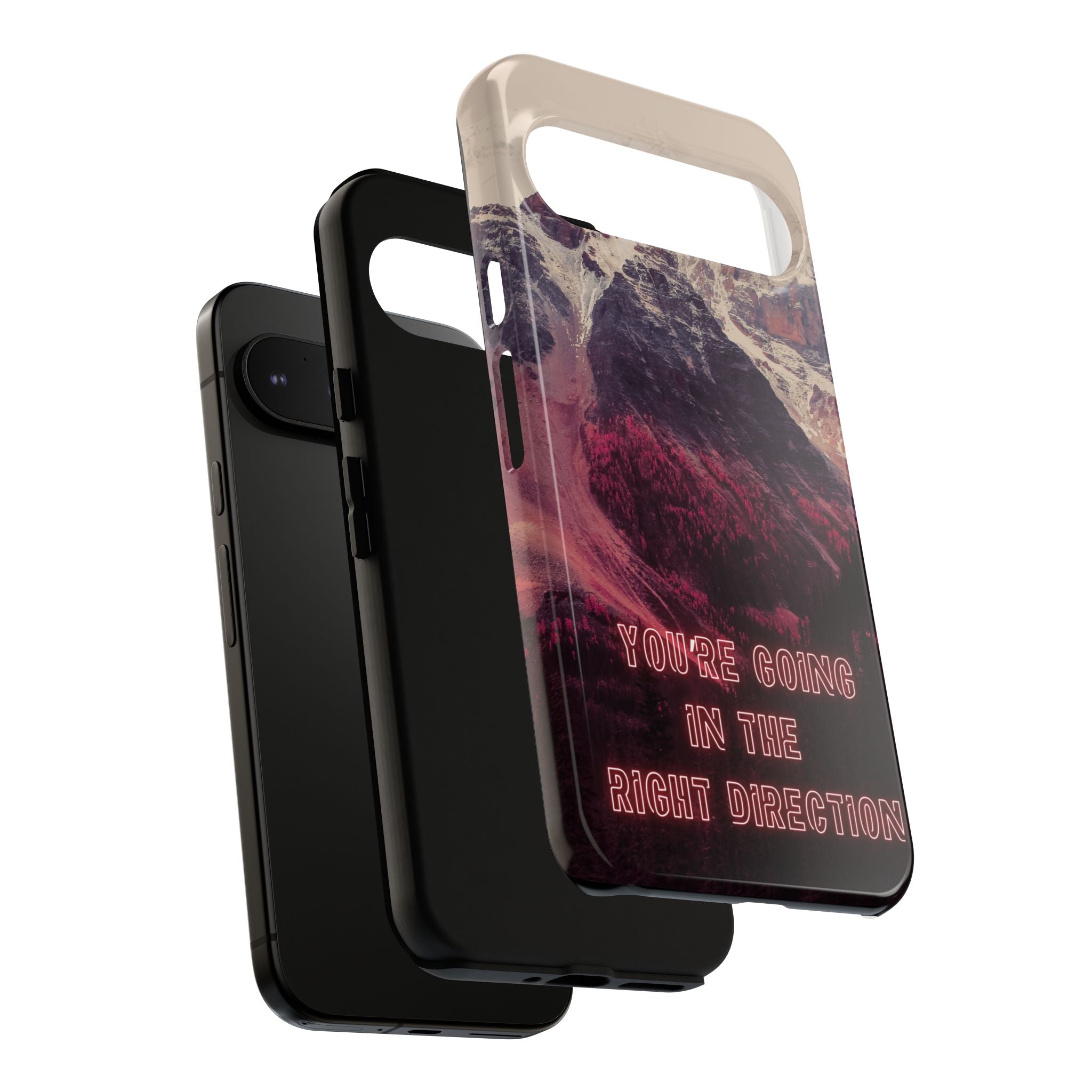 PEAK Motivational Phone Case — Word Art Minimal Design
