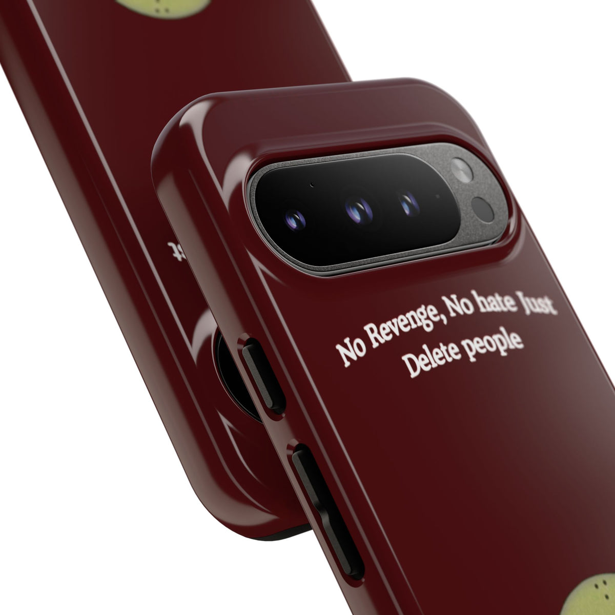 No Revenge No Hate Just Delete People Phone Case — Alien Dark Red