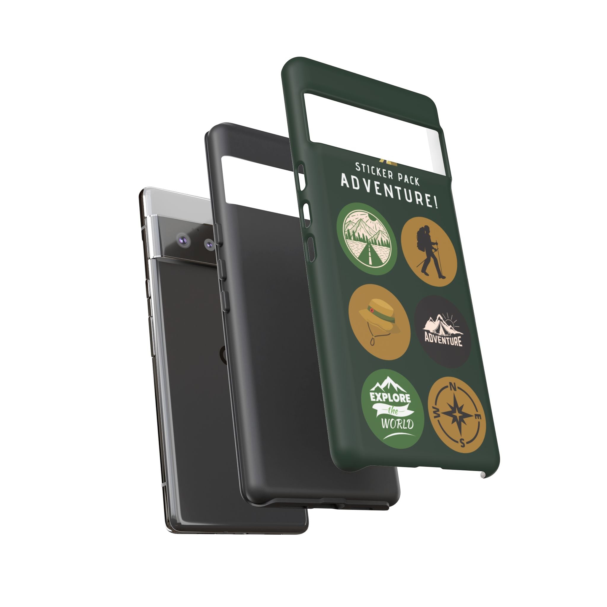 Adventure Hiking Phone Case — Outdoor Sticker Design